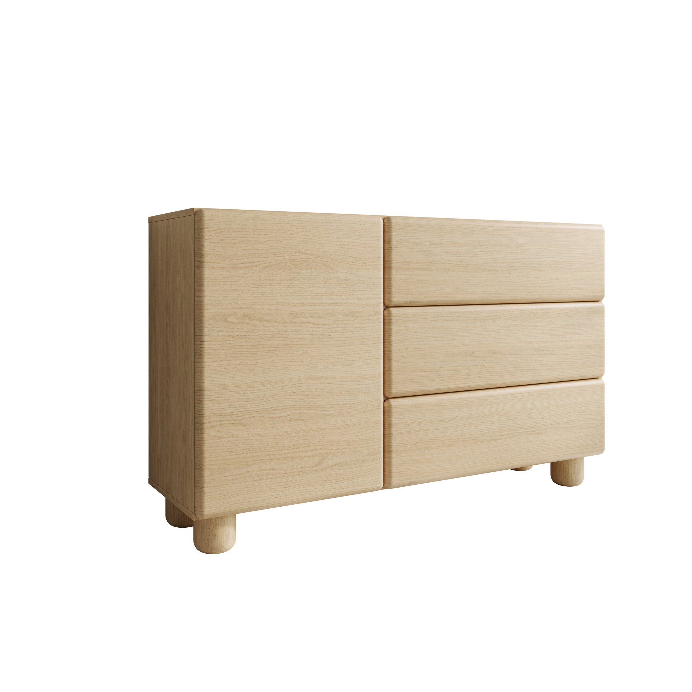 Luvano - Dressoir - Licht eikenpatron - 130x38x80 cm