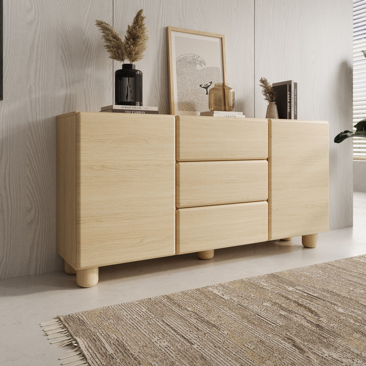Luvano - Dressoir - Licht eikenpatron - 160x38x80 cm