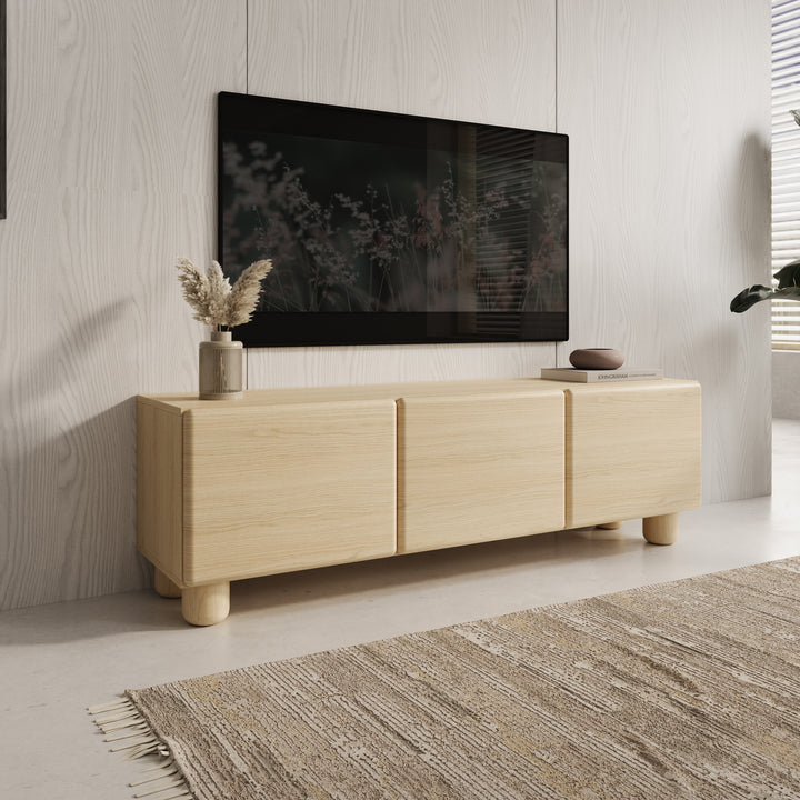 Luvano - TV-Meubel - Licht eikenpatroon - 150x38x47 cm