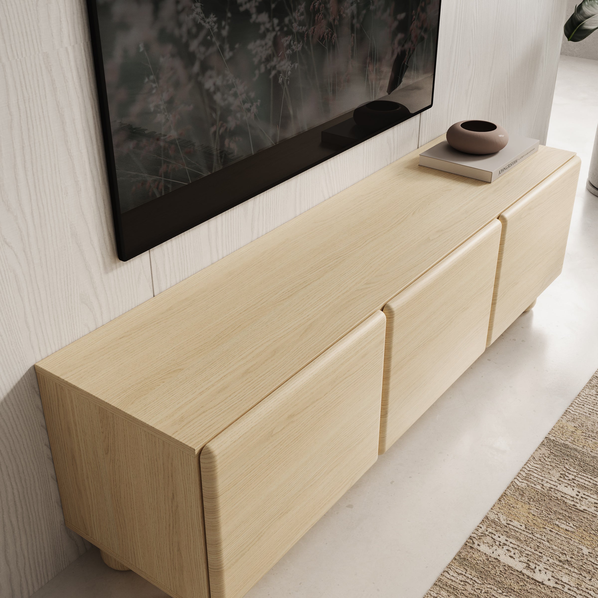 Luvano - TV-Meubel - Licht eikenpatroon - 150x38x47 cm