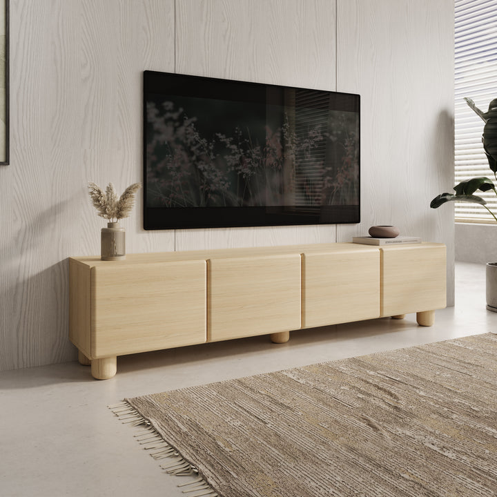Luvano - TV-Meubel - Licht eikenpatroon - 200x38x47 cm