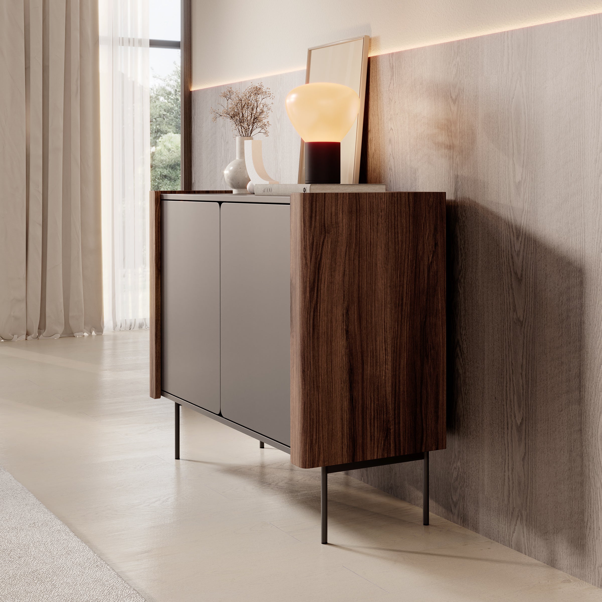 Lux - Dressoir - Zwart - 105x40x83 cm