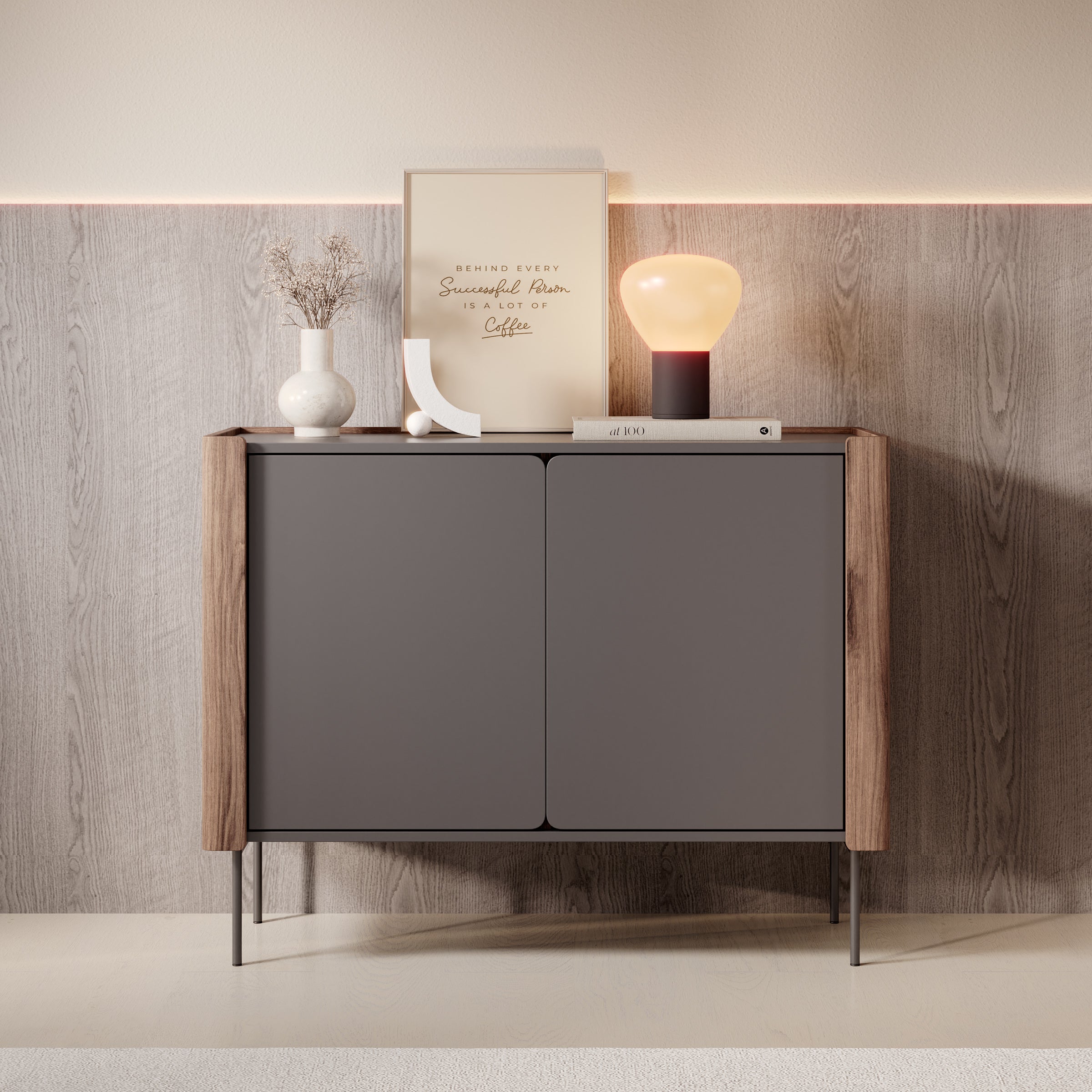 Lux - Dressoir - Zwart - 105x40x83 cm