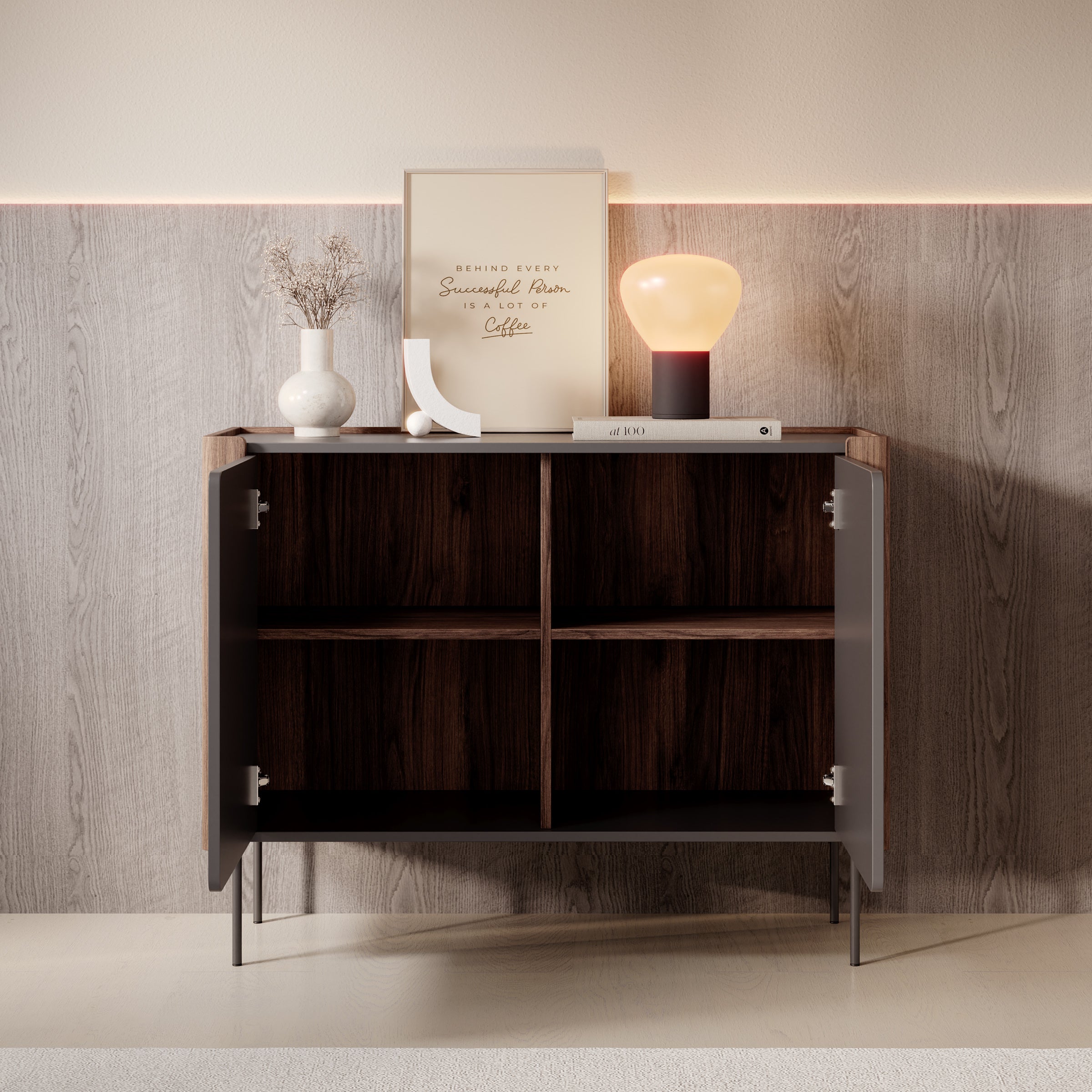 Lux - Dressoir - Zwart - 105x40x83 cm