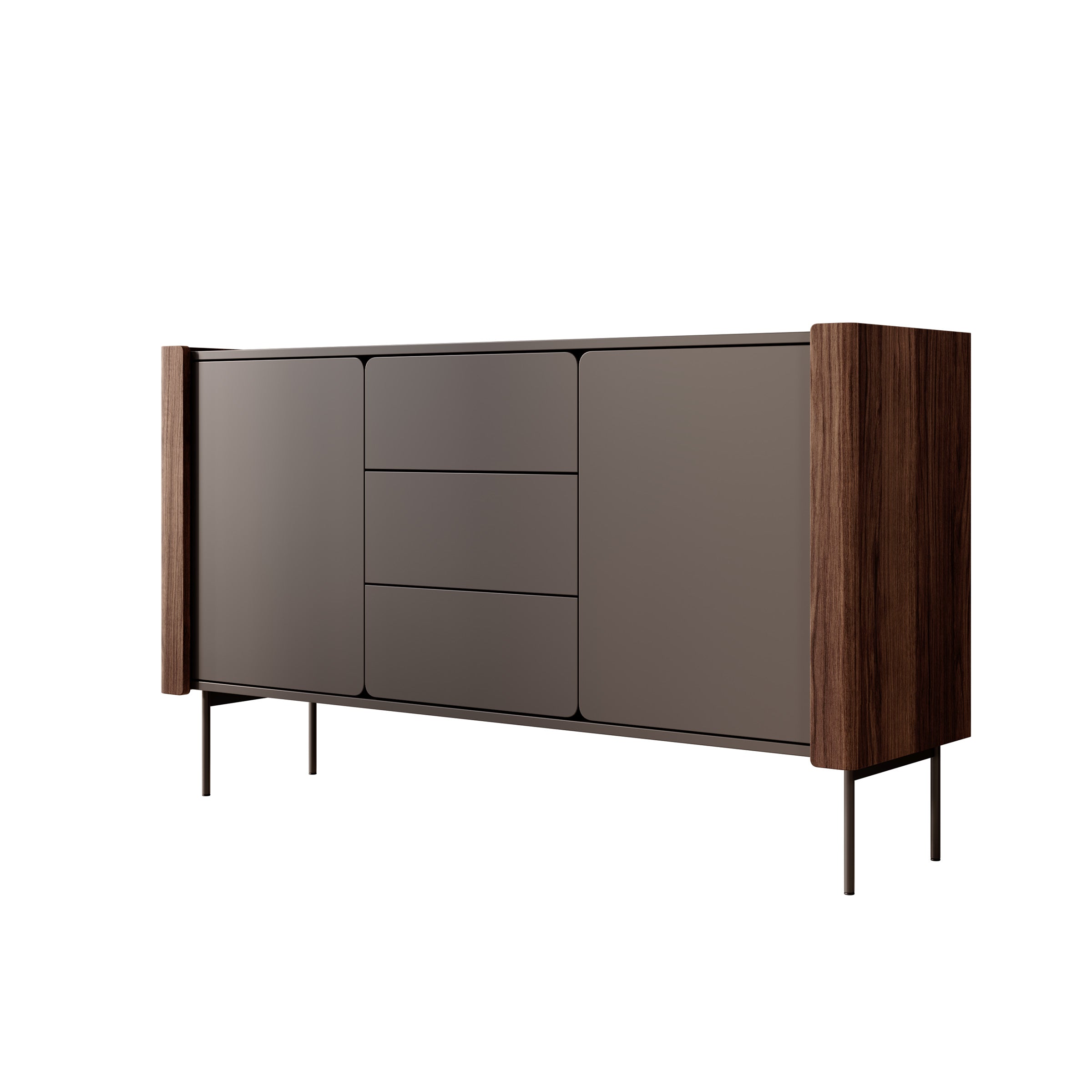 Lux - Dressoir - Zwart - 142x40x83 cm