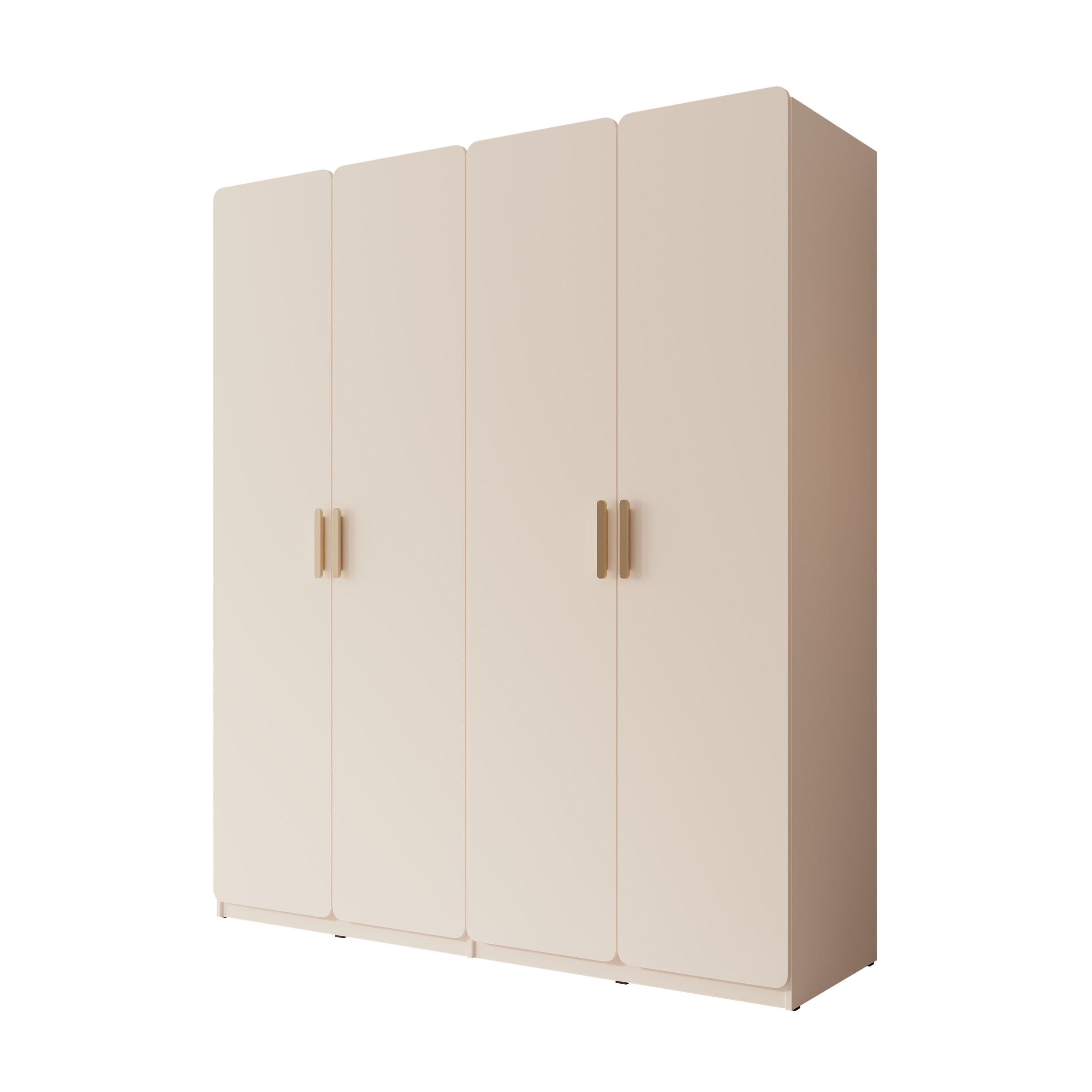 Luzon - Kledingkast 4 deurs - Beige - 179x58x210 cm