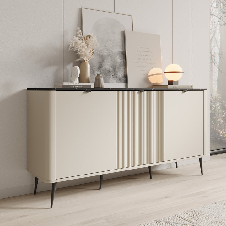 Mace - Dressoir - Beige - 160x40x82 cm