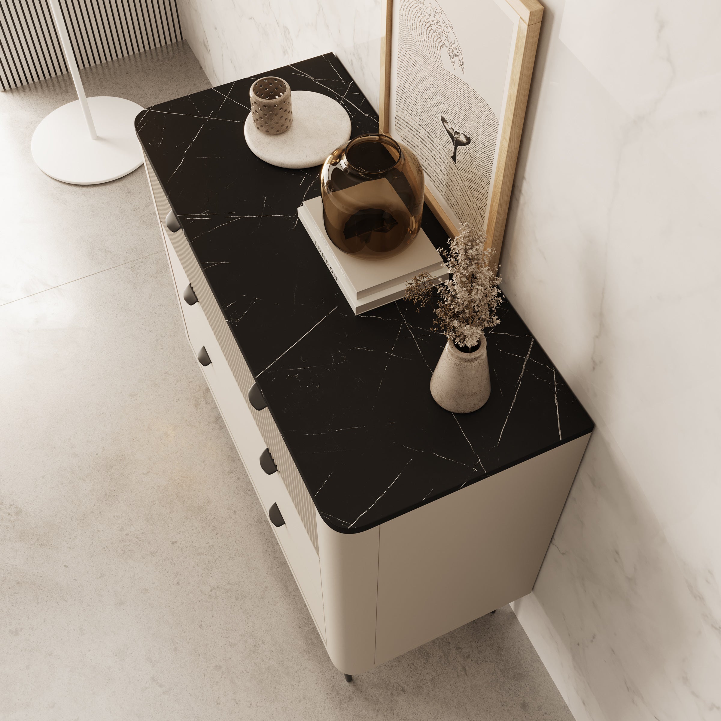 Mace - Ladekast - Beige - 90x40x82 cm