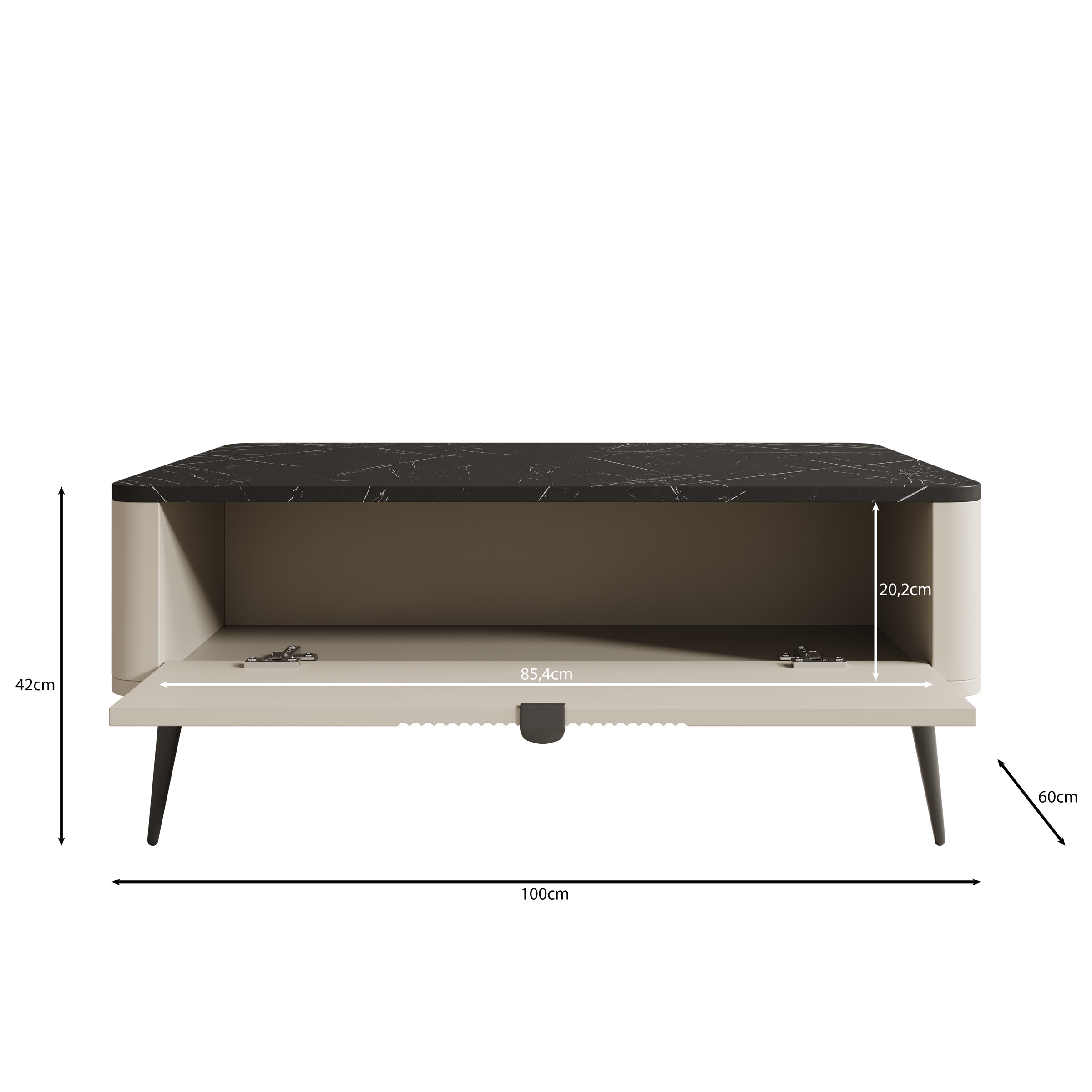 Mace - Salontafel - Beige