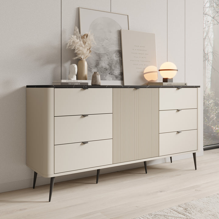 Mace 2 - Dressoir - Beige - 160x40x82 cm