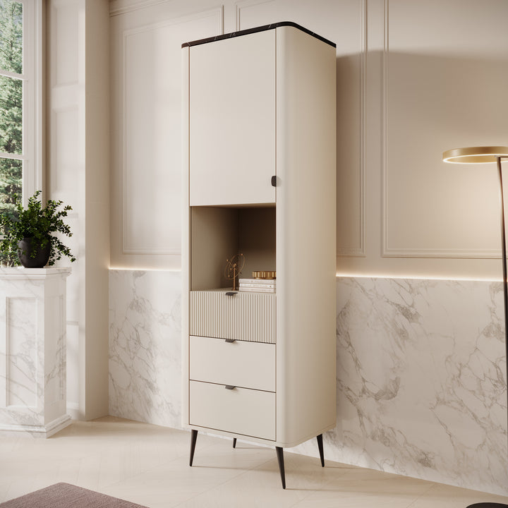 Mace 2 - Vitrinekast - Beige - 60 cm