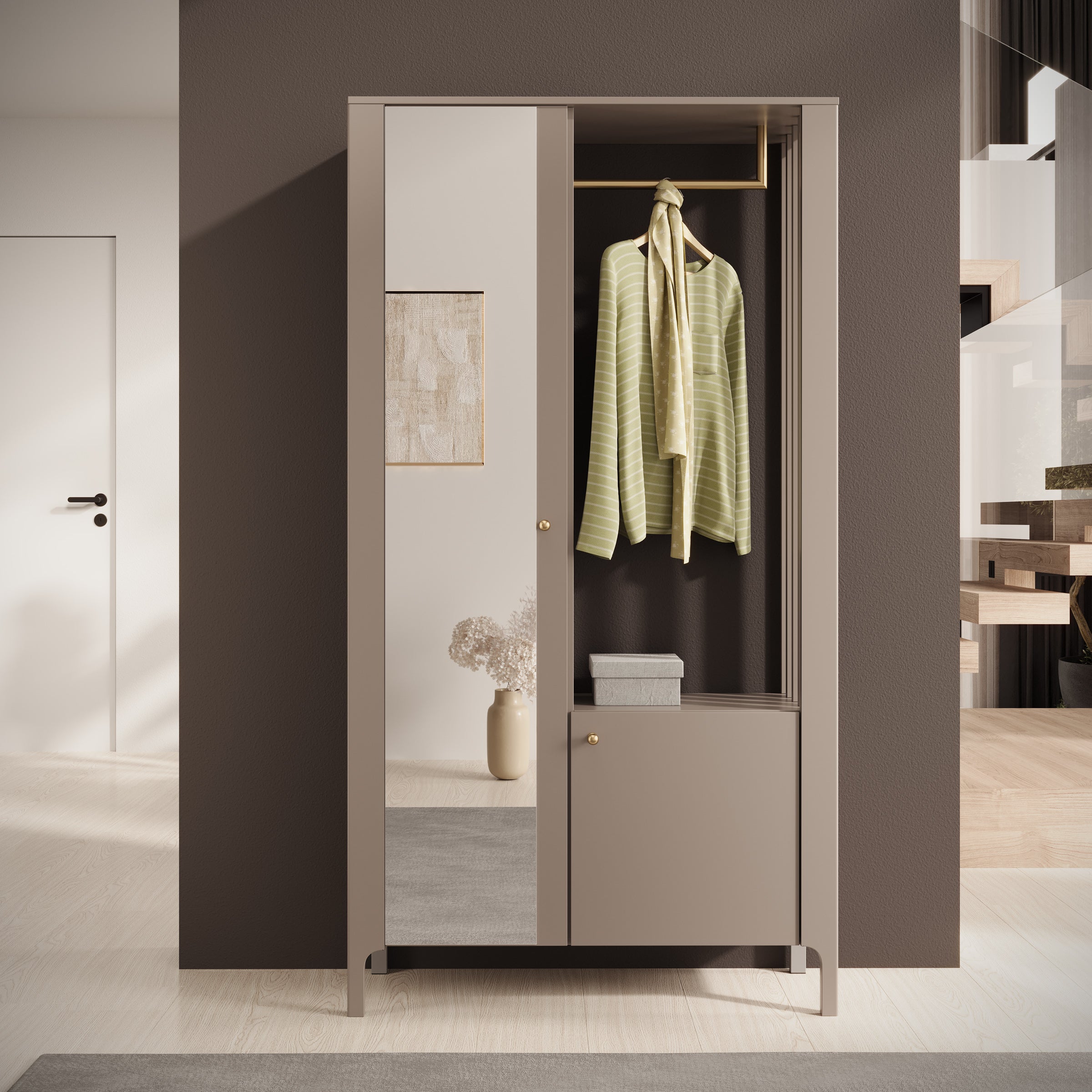 Madison - Kapstok met deur - Beige