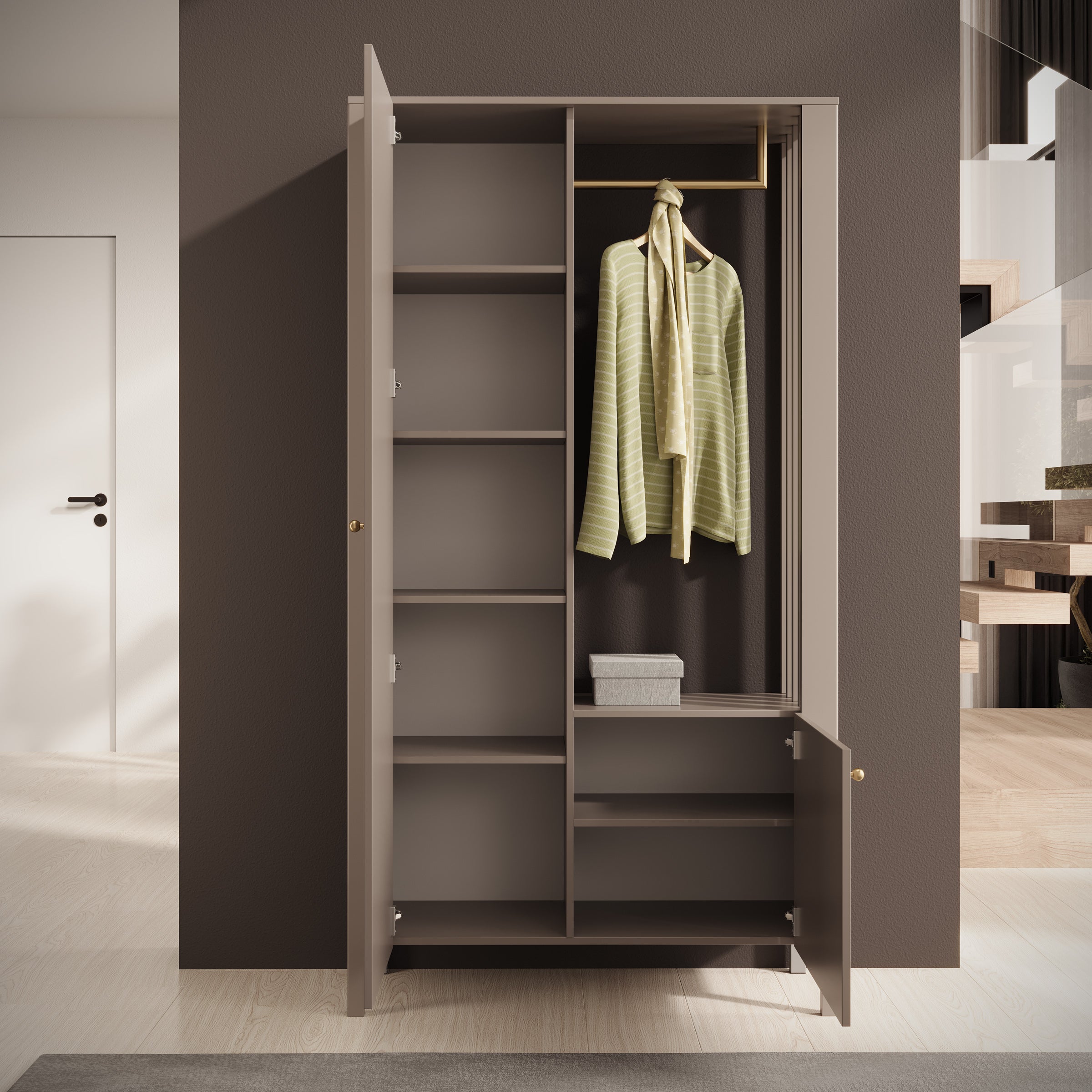 Madison - Kapstok met deur - Beige