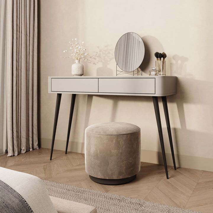 Mahaai - Kaptafel - Beige - 115x40x77 cm