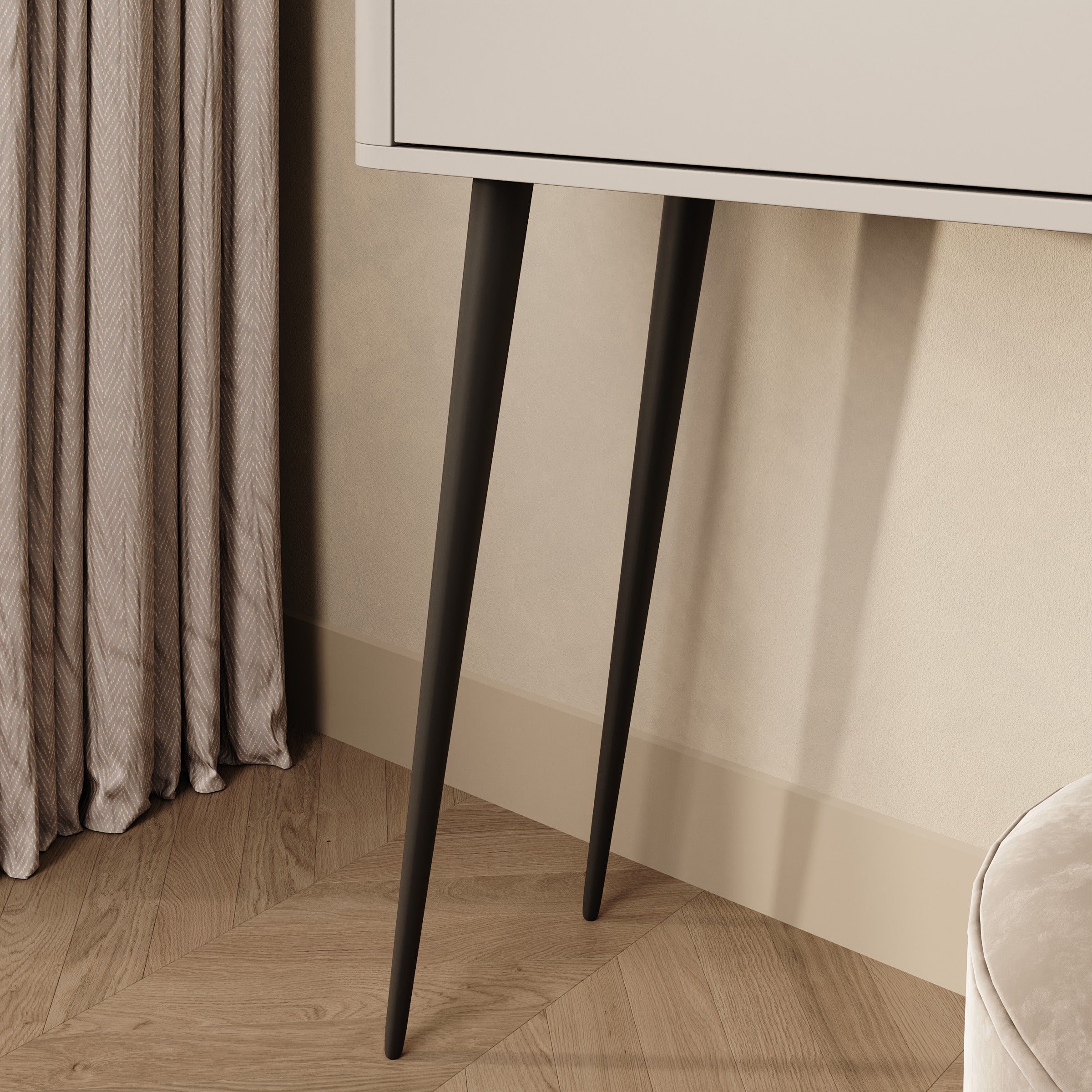 Mahaai - Kaptafel - Beige - 115x40x77 cm
