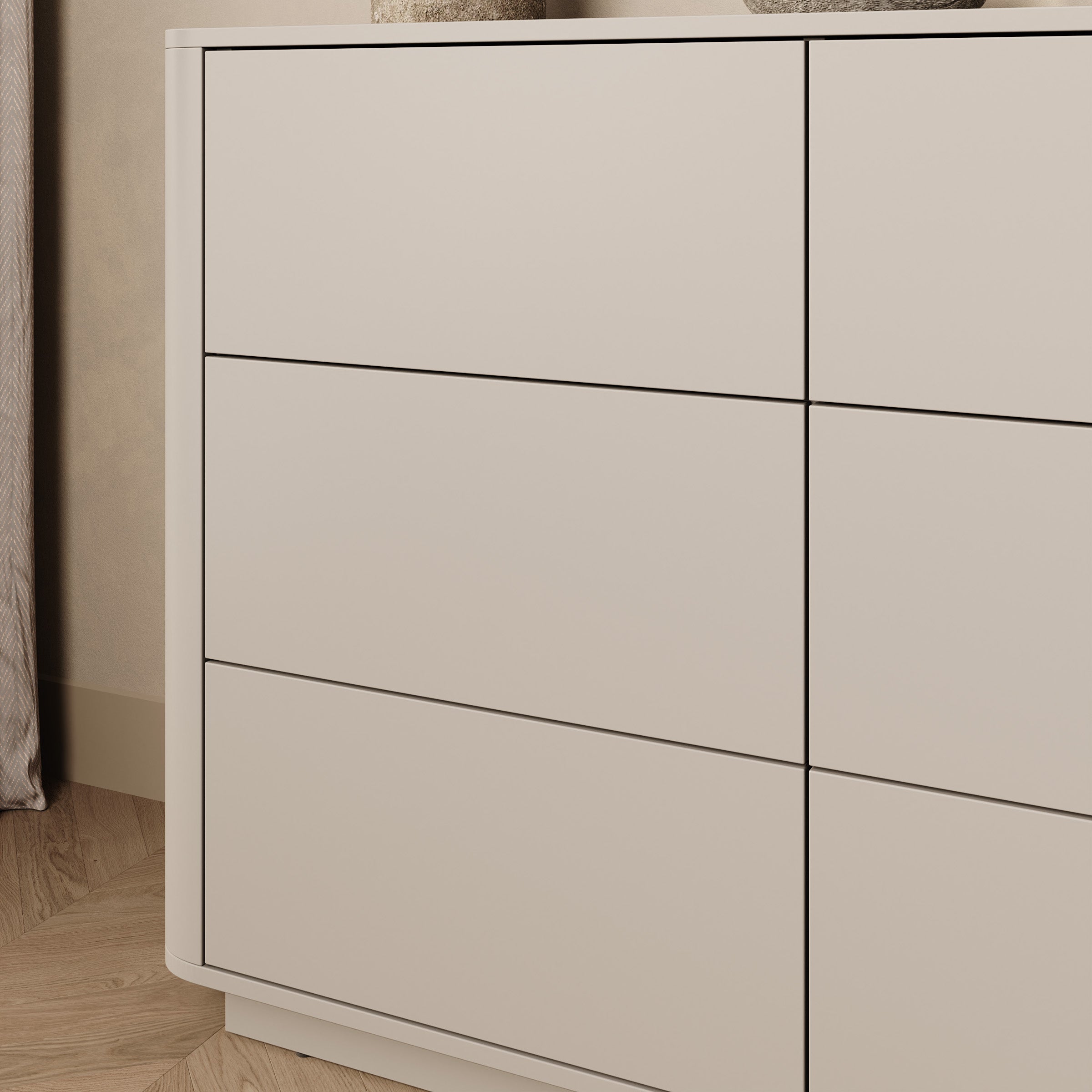 Mahaai - Ladekast met 6 lades - Beige - 115x40x86 cm