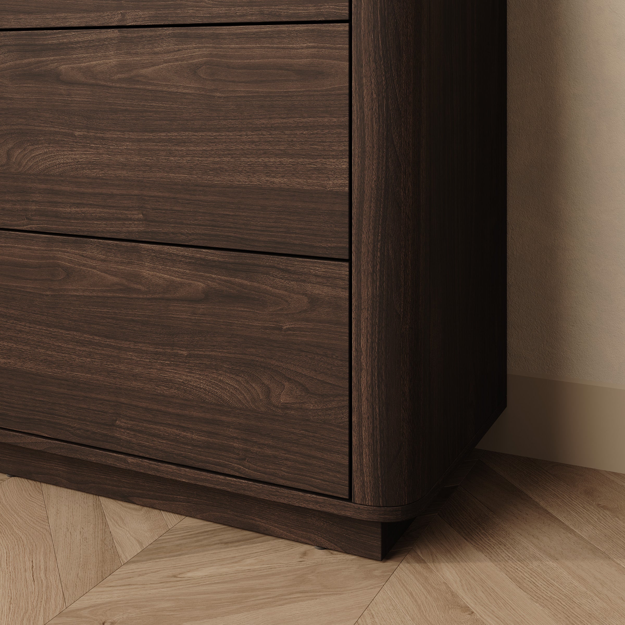 Mahaai - Ladekast met 6 lades - Walnootpatroon - 115x40x86 cm