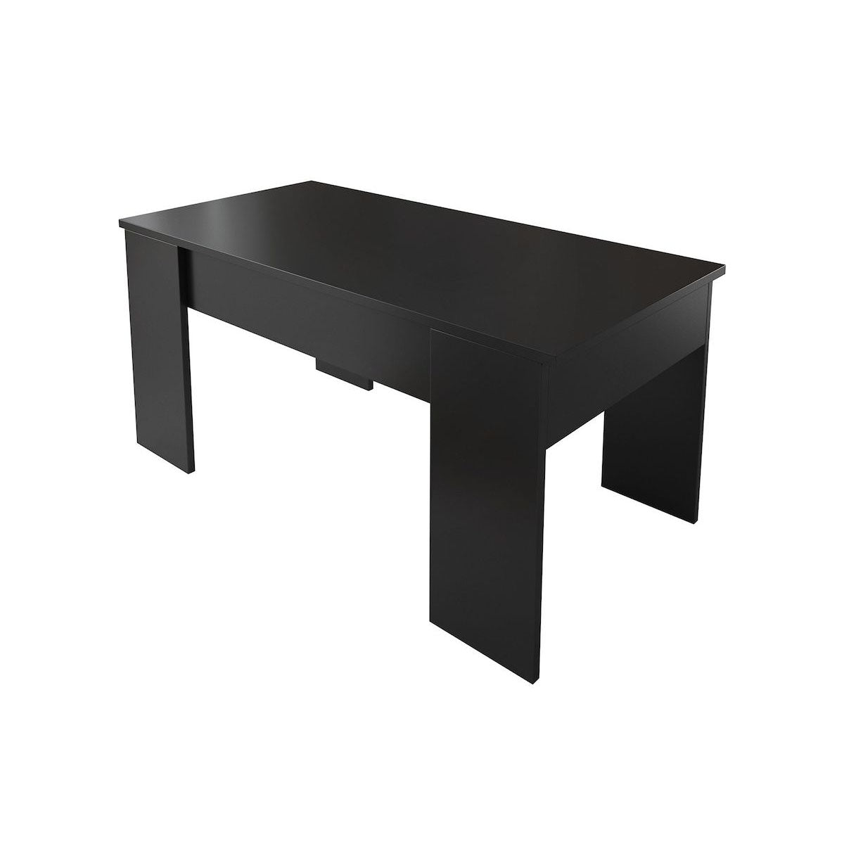 Malia - Salontafel met opbergruimte - Zwart - 100x56x45 cm