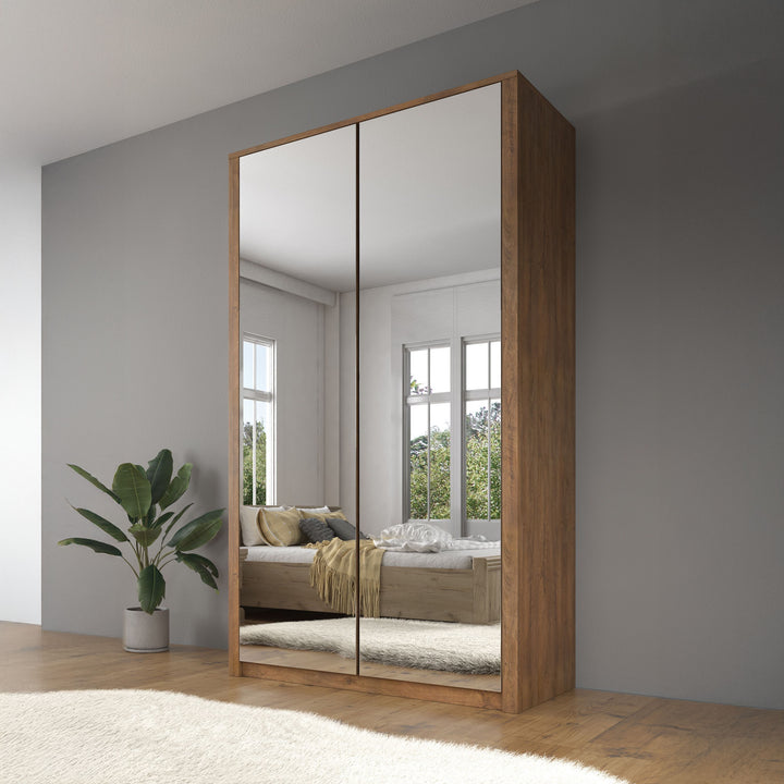 Malibu - Kledingkast 2-deurs - Eiken - 113x53x197 cm