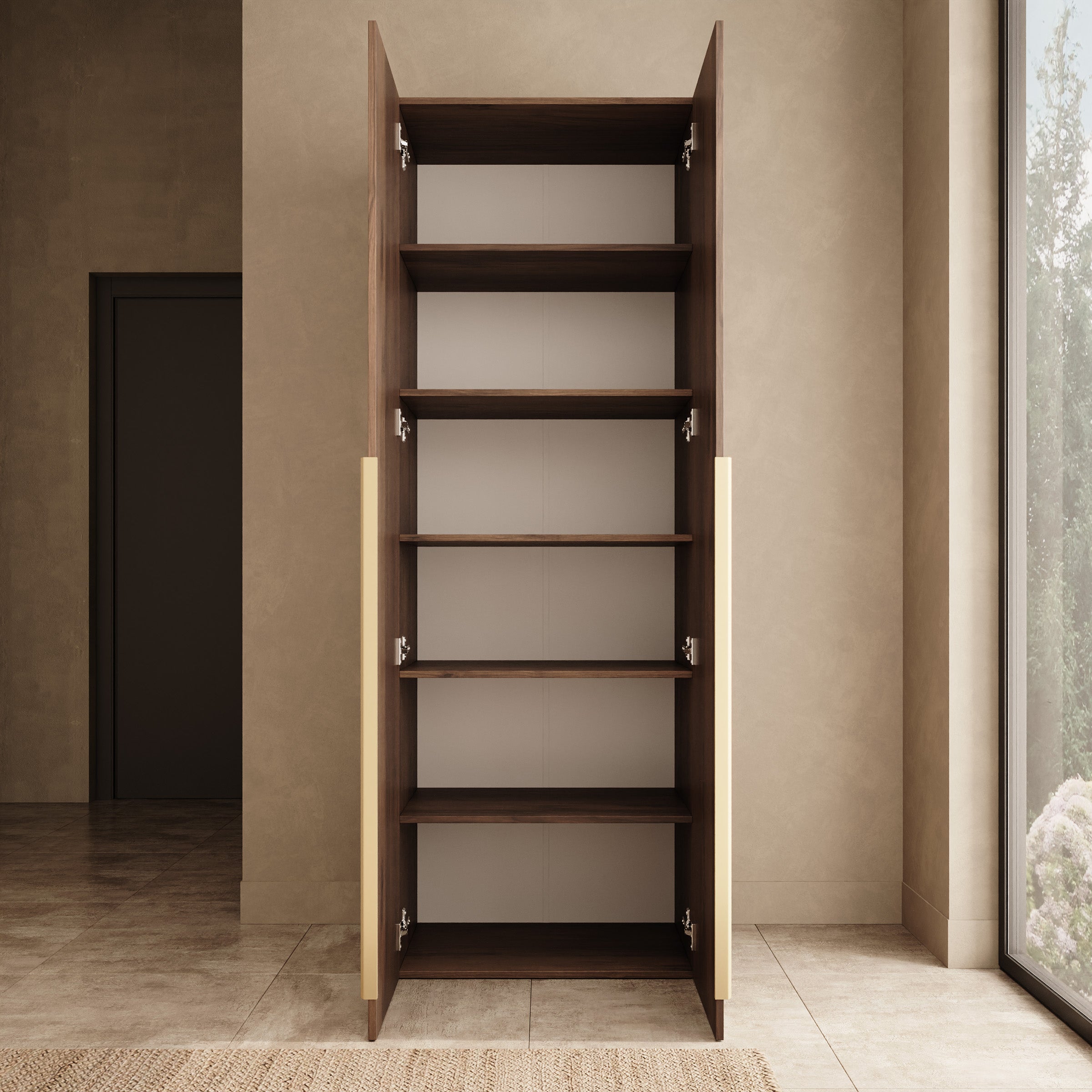 Malmok - Halkast - Walnootpatroon - 70x42x200 cm