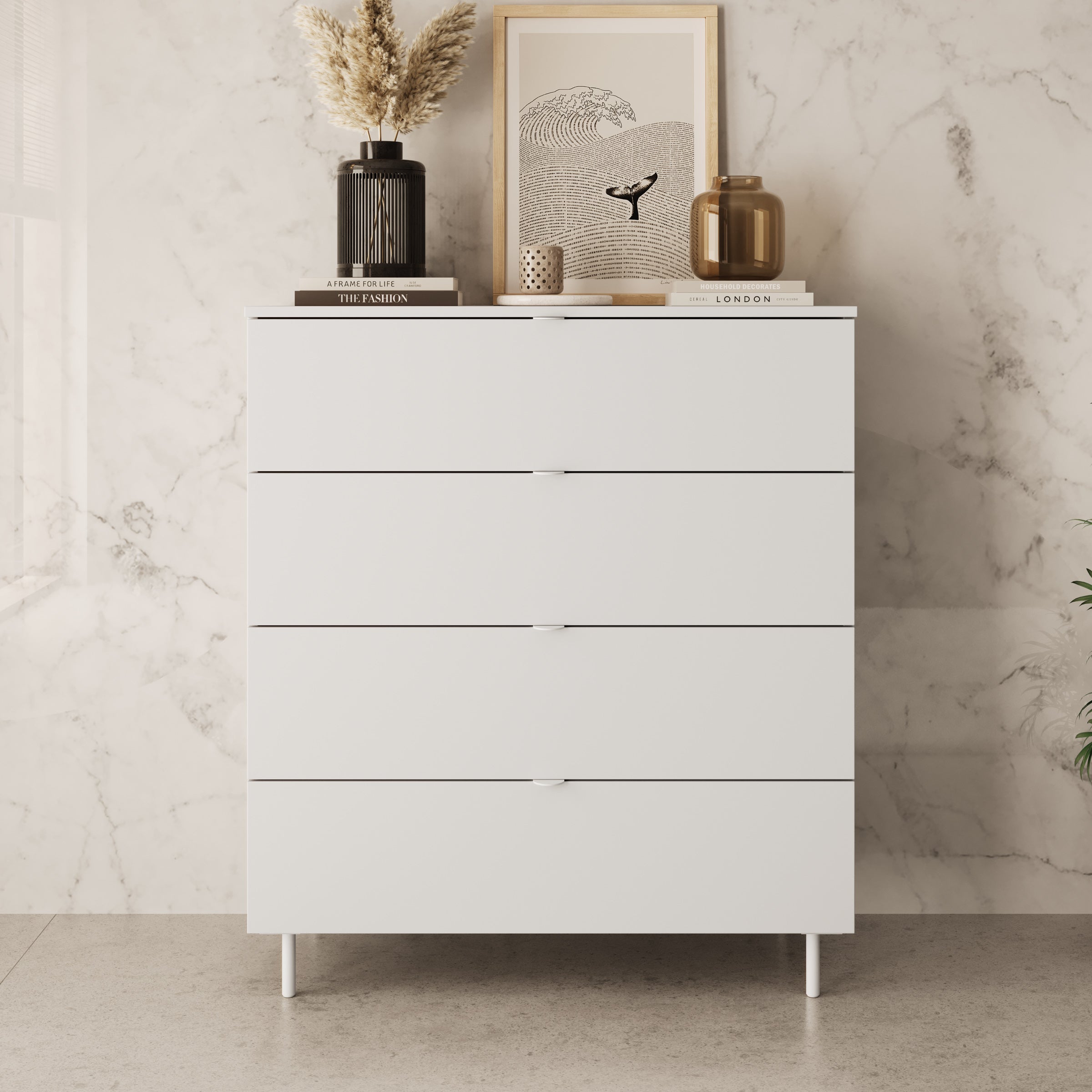 Malvare - Ladekast - Wit - 90x103x41 cm