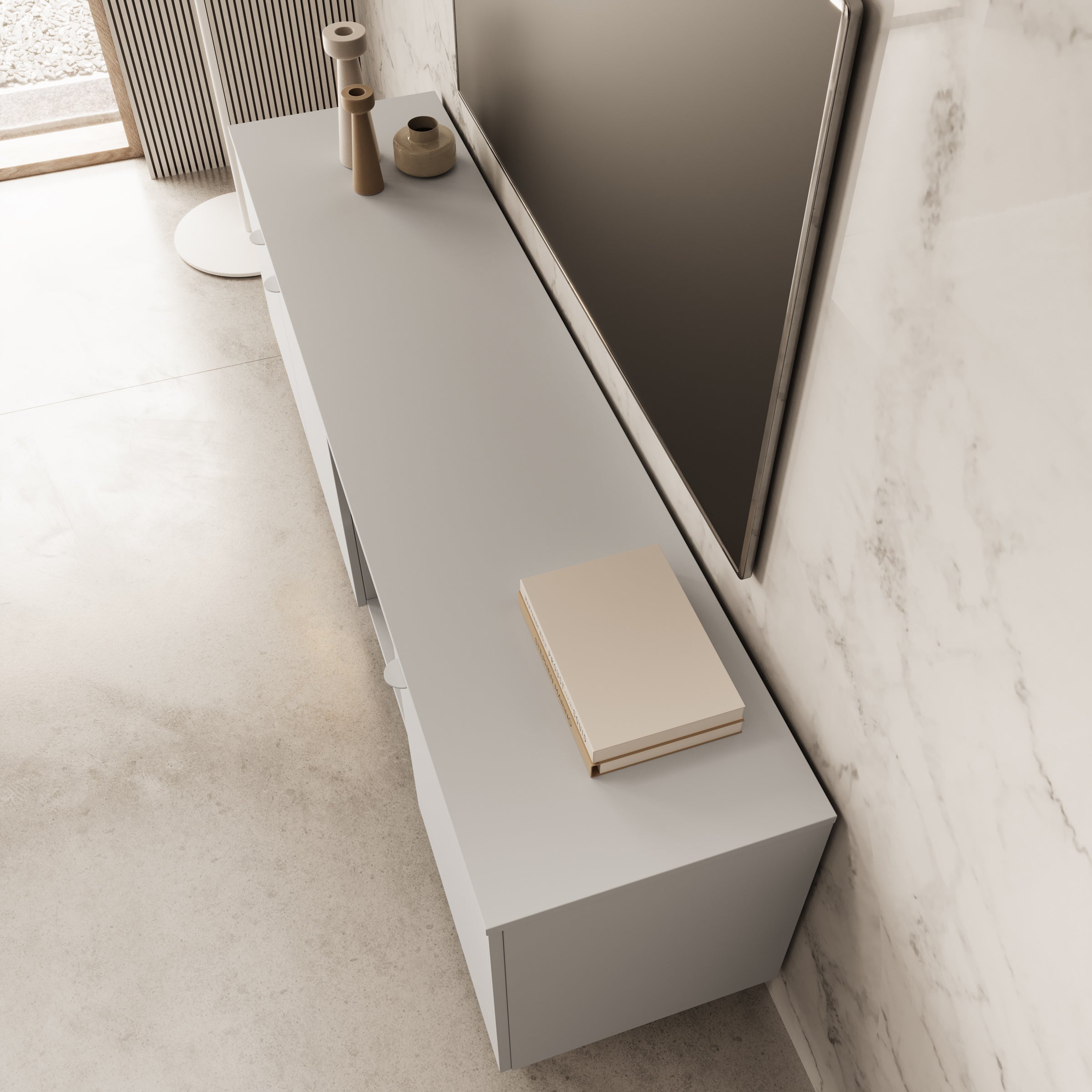 Malvare - TV-Meubel - Wit - 167x41x56 cm