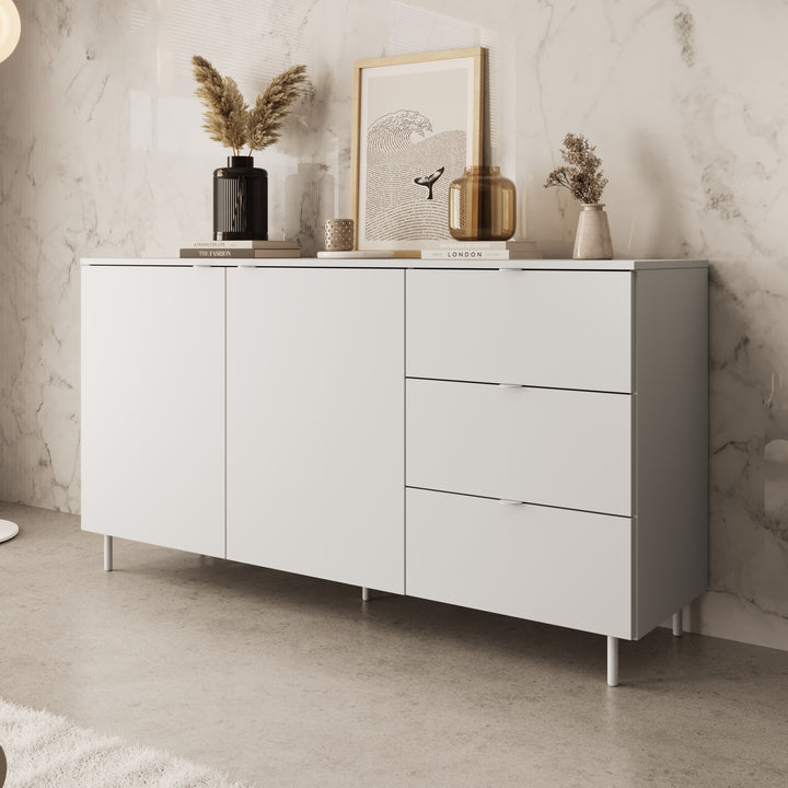 Malvare 2 - Dressoir - Wit - 150x41x80 cm