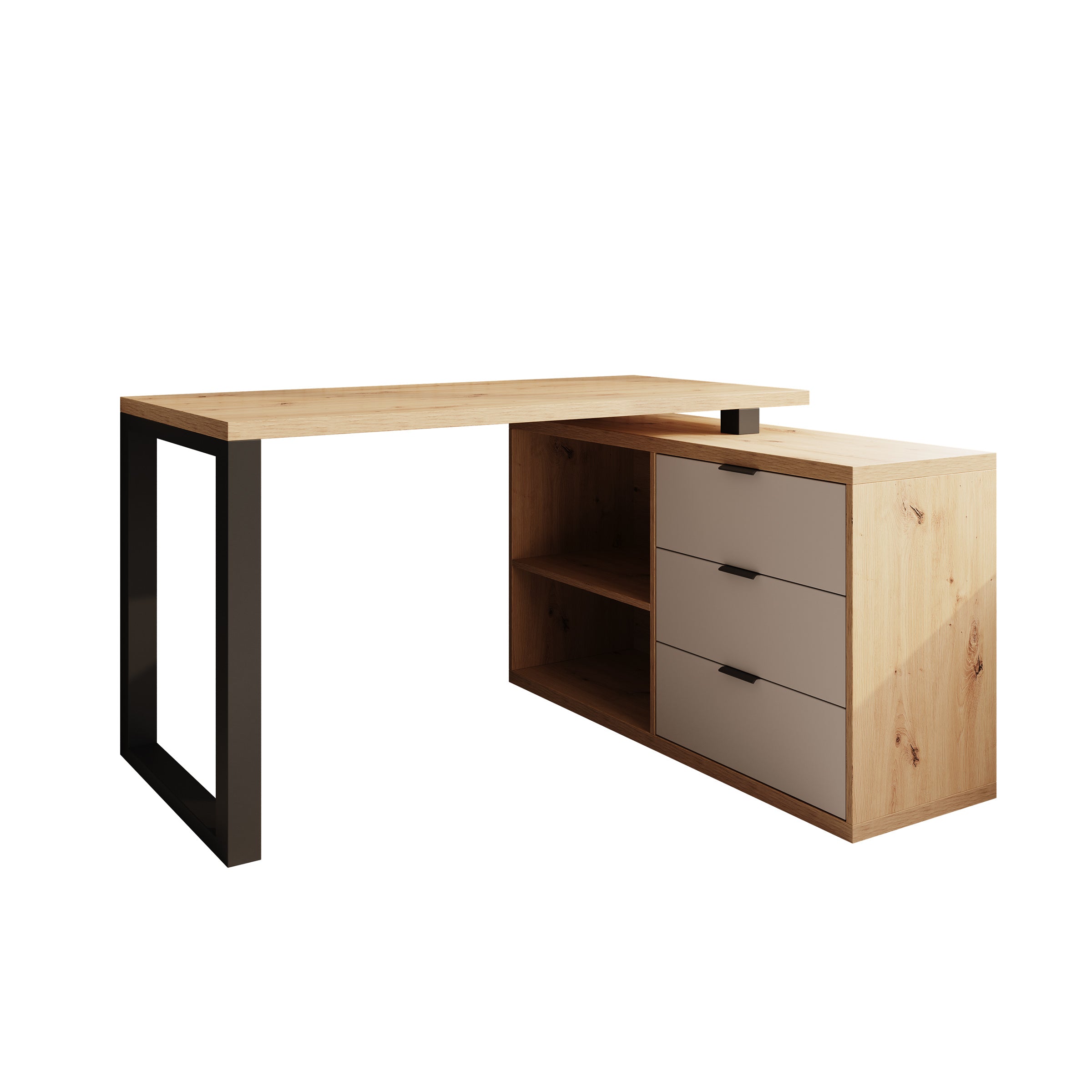 Manhattan 2 - Bureau - Eiken - 135x65x75 cm