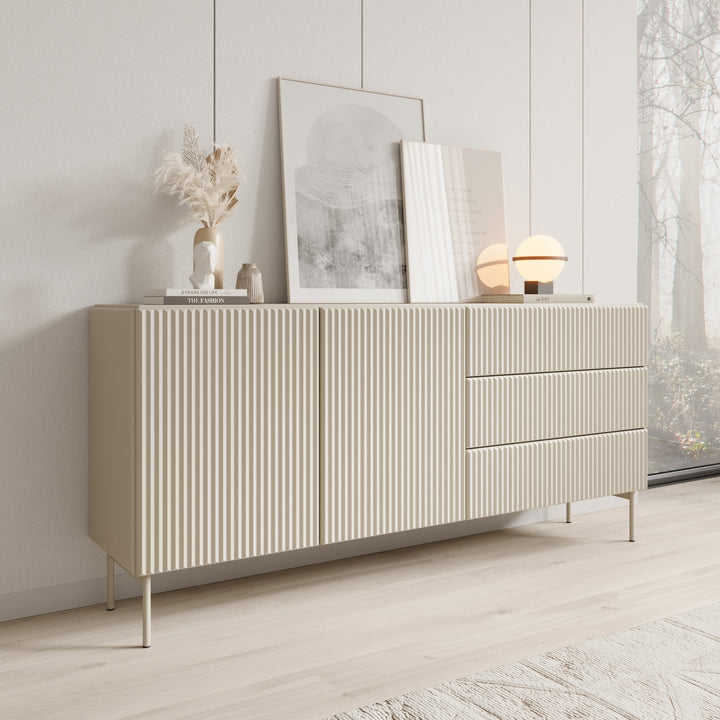 Marajo - Dressoir - Beige - 177x40x81 cm