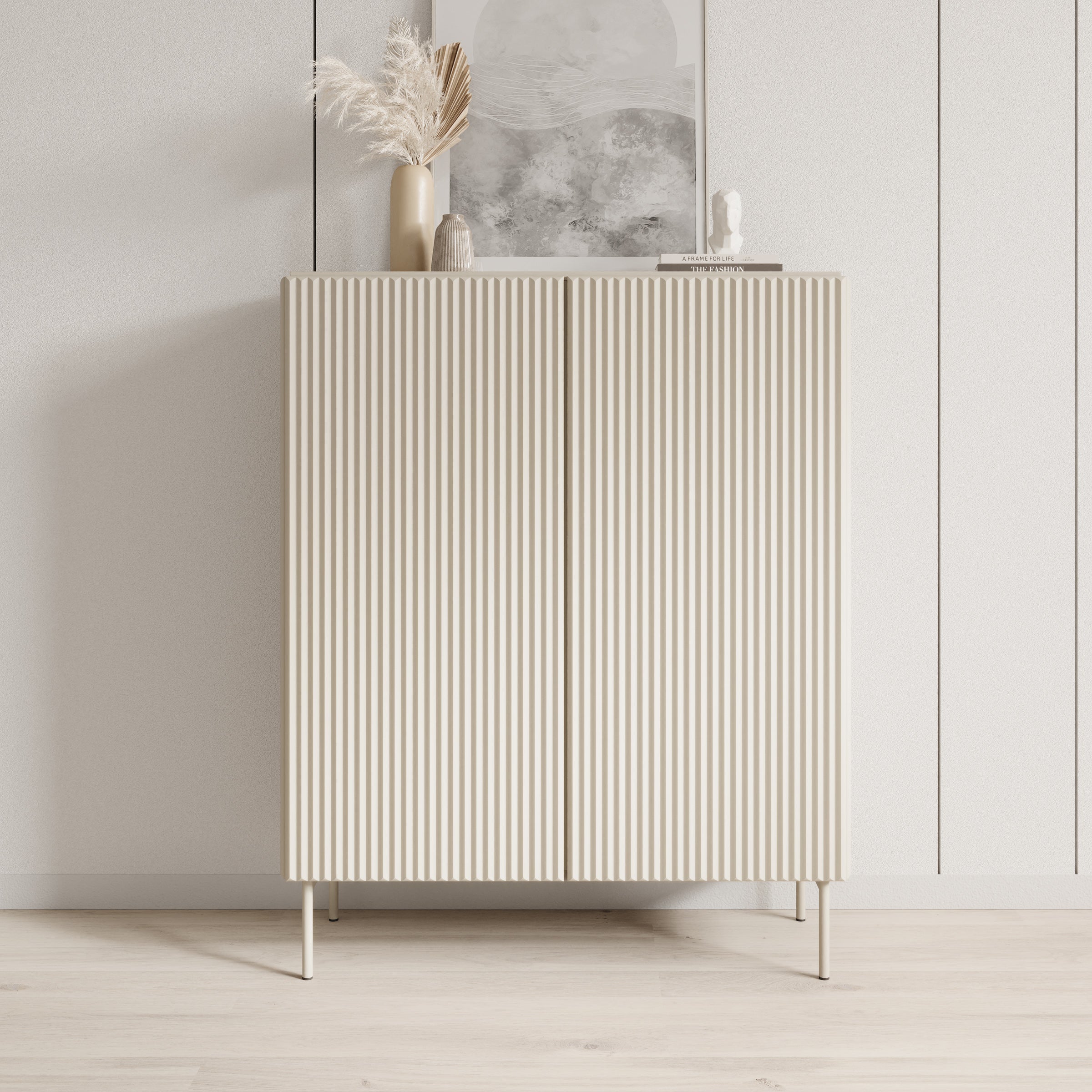 Marajo - Dressoir - Beige - 99x40x123 cm