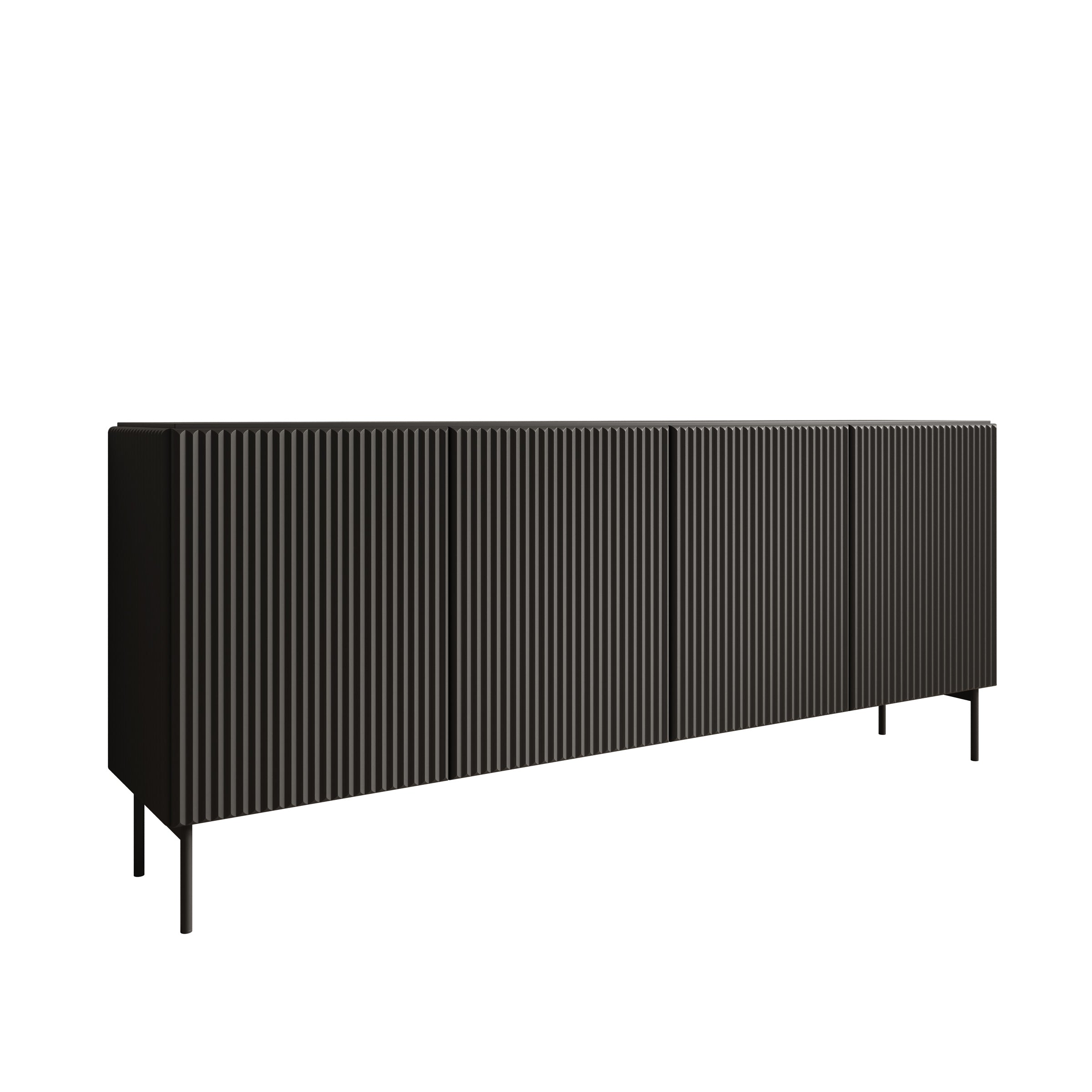 Marajo - Dressoir - Zwart - 195x40x81 cm
