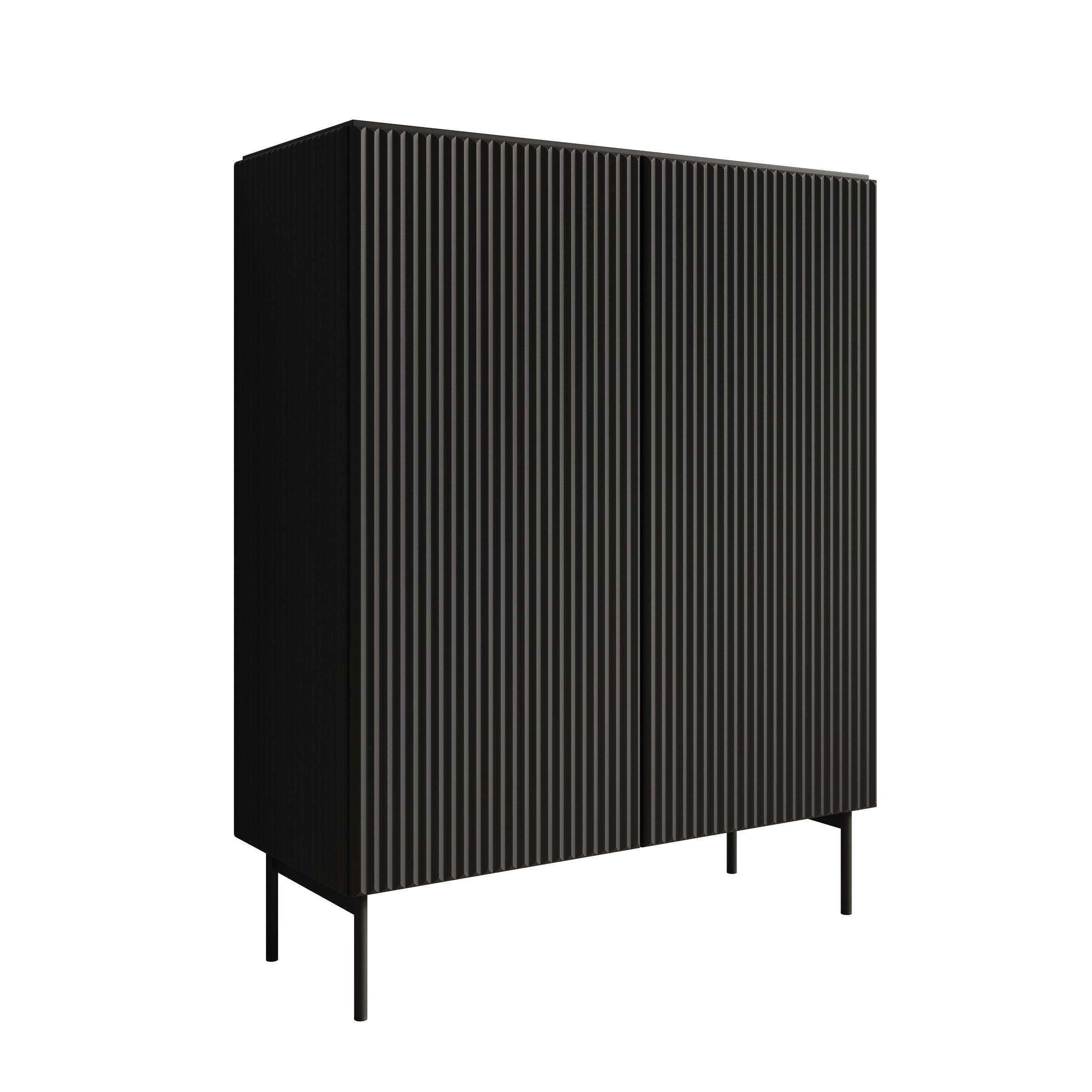 Marajo - Dressoir - Zwart - 99x40x123 cm