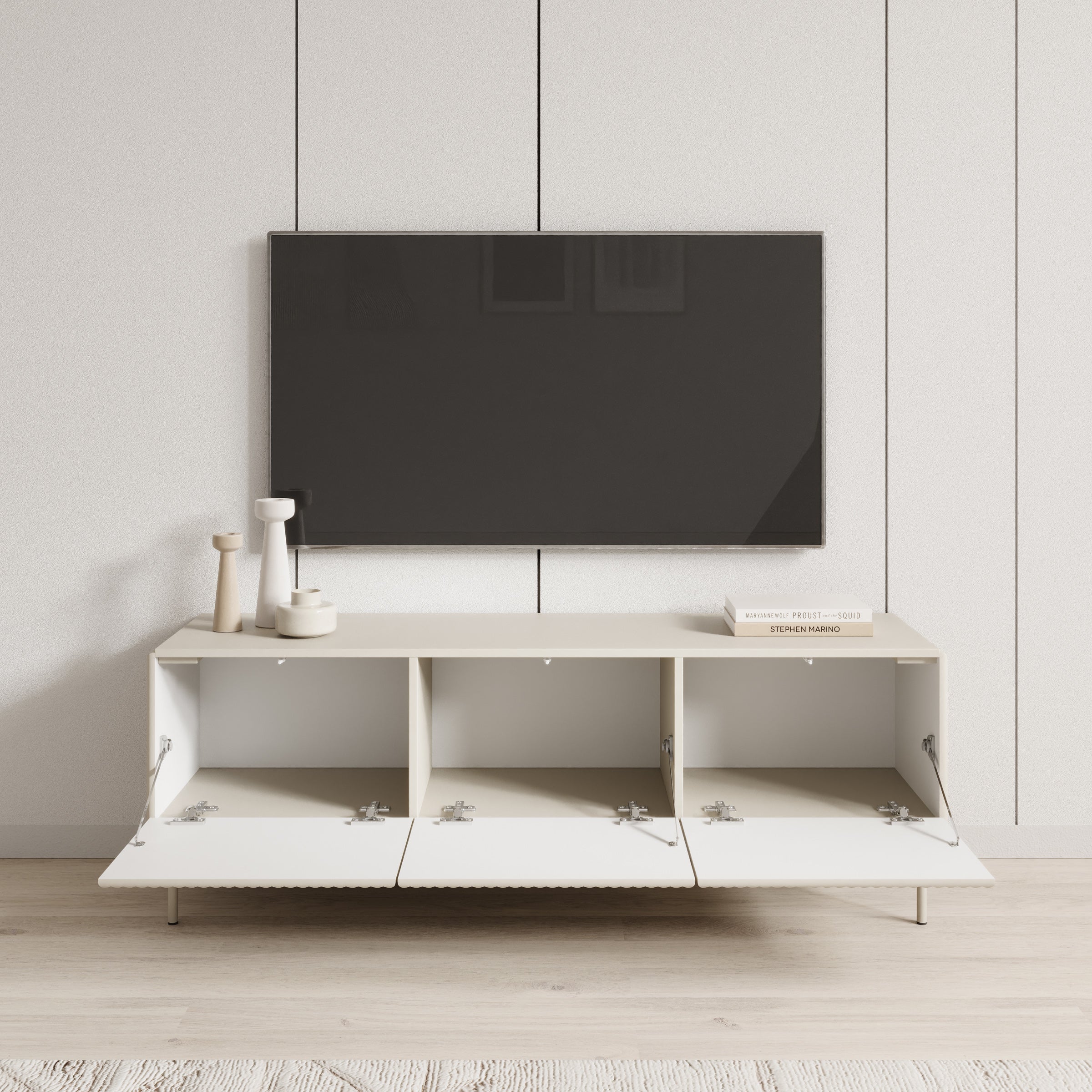 Marajo - TV-Meubel - Beige - 147x40x51 cm