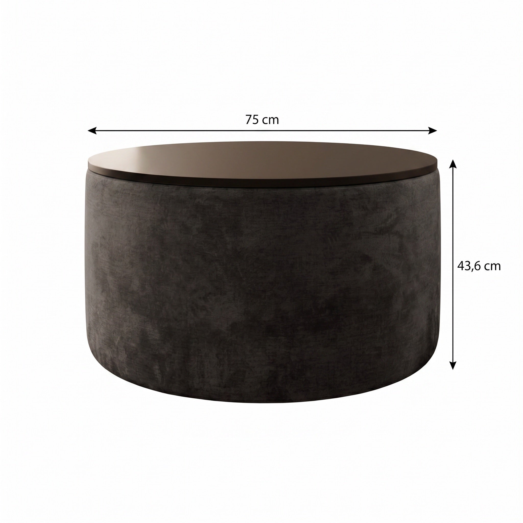 Marcio - Salontafel - Velvet zwart