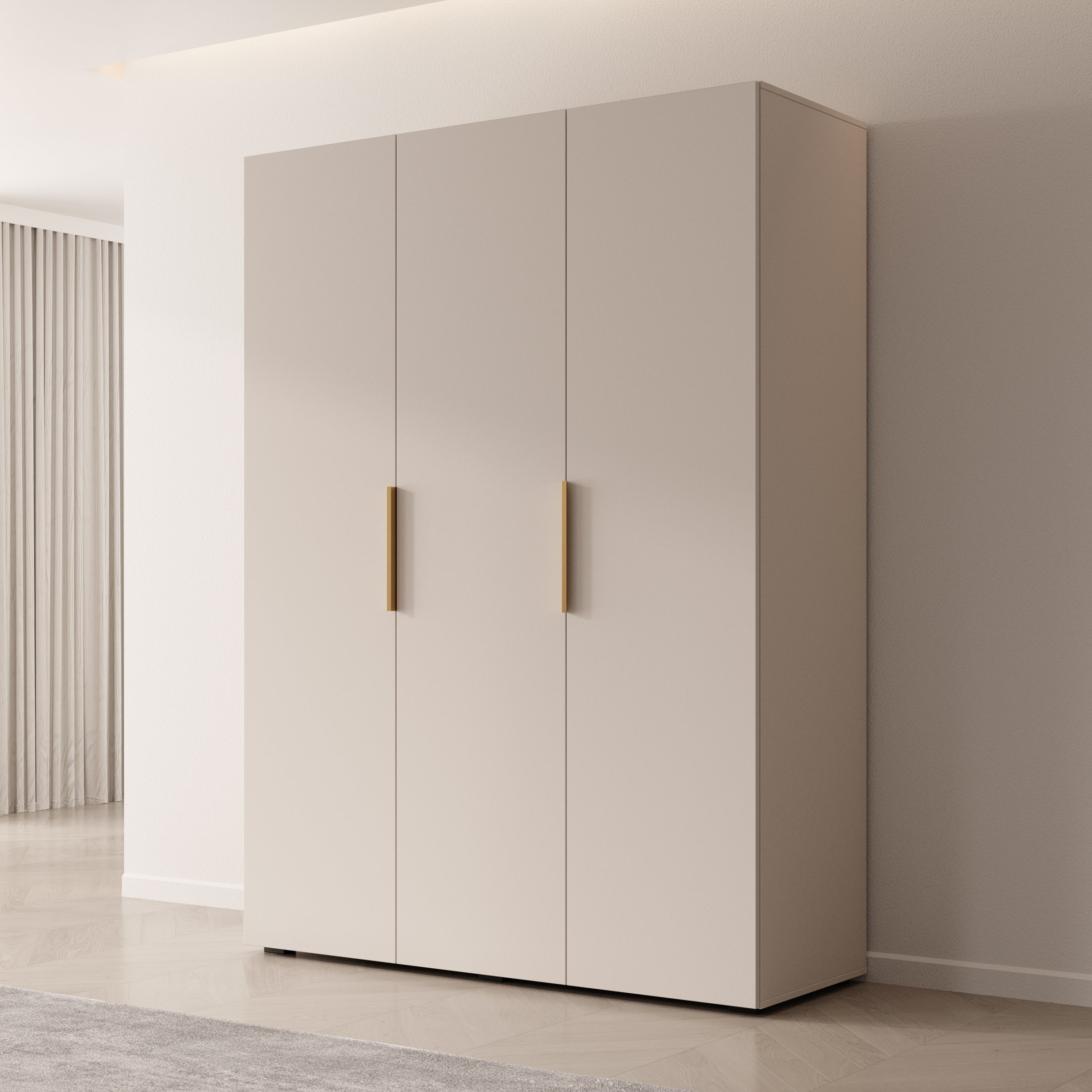 Marquesa - Kledingkast - Beige - 150x50x202 cm