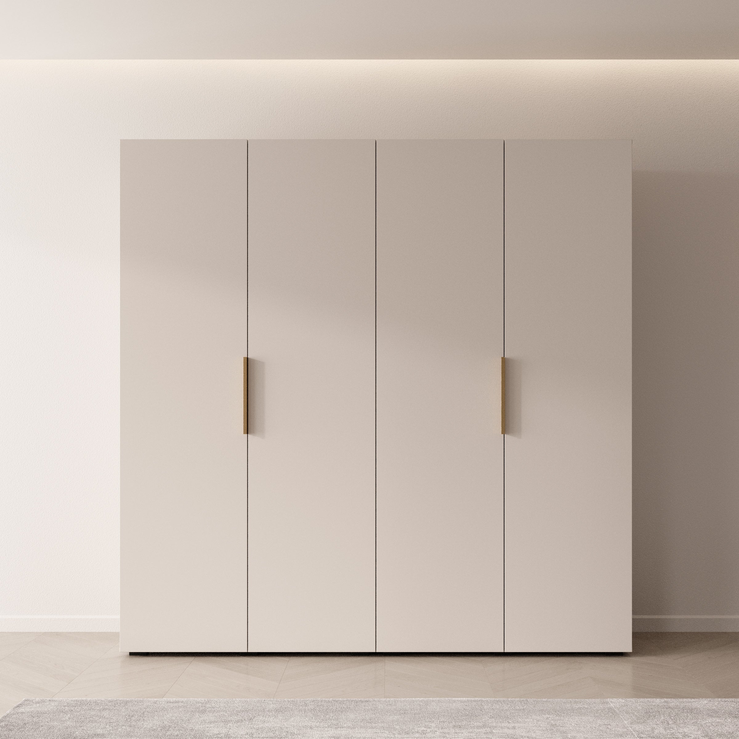 Marquesa - Kledingkast - Beige - 200x50x202 cm