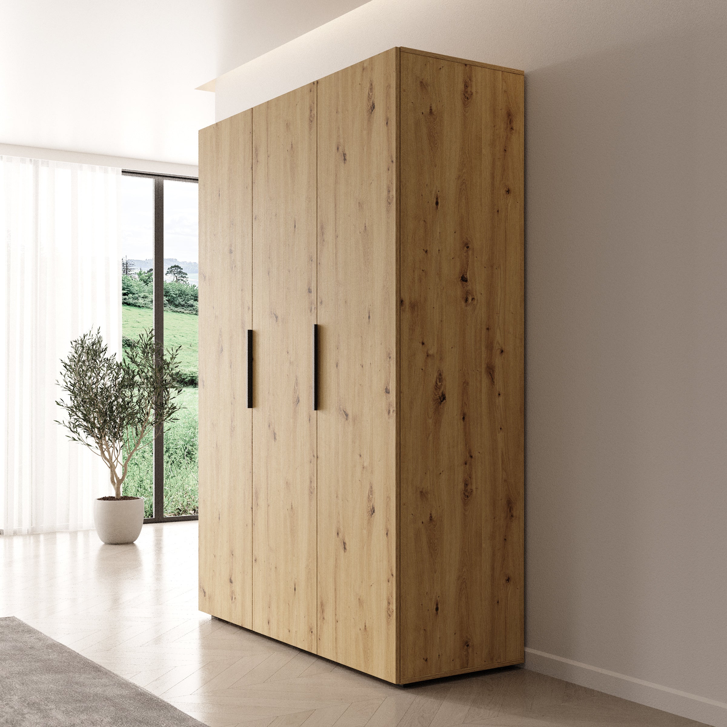 Marquesa - Kledingkast - Eiken - 150x50x202 cm
