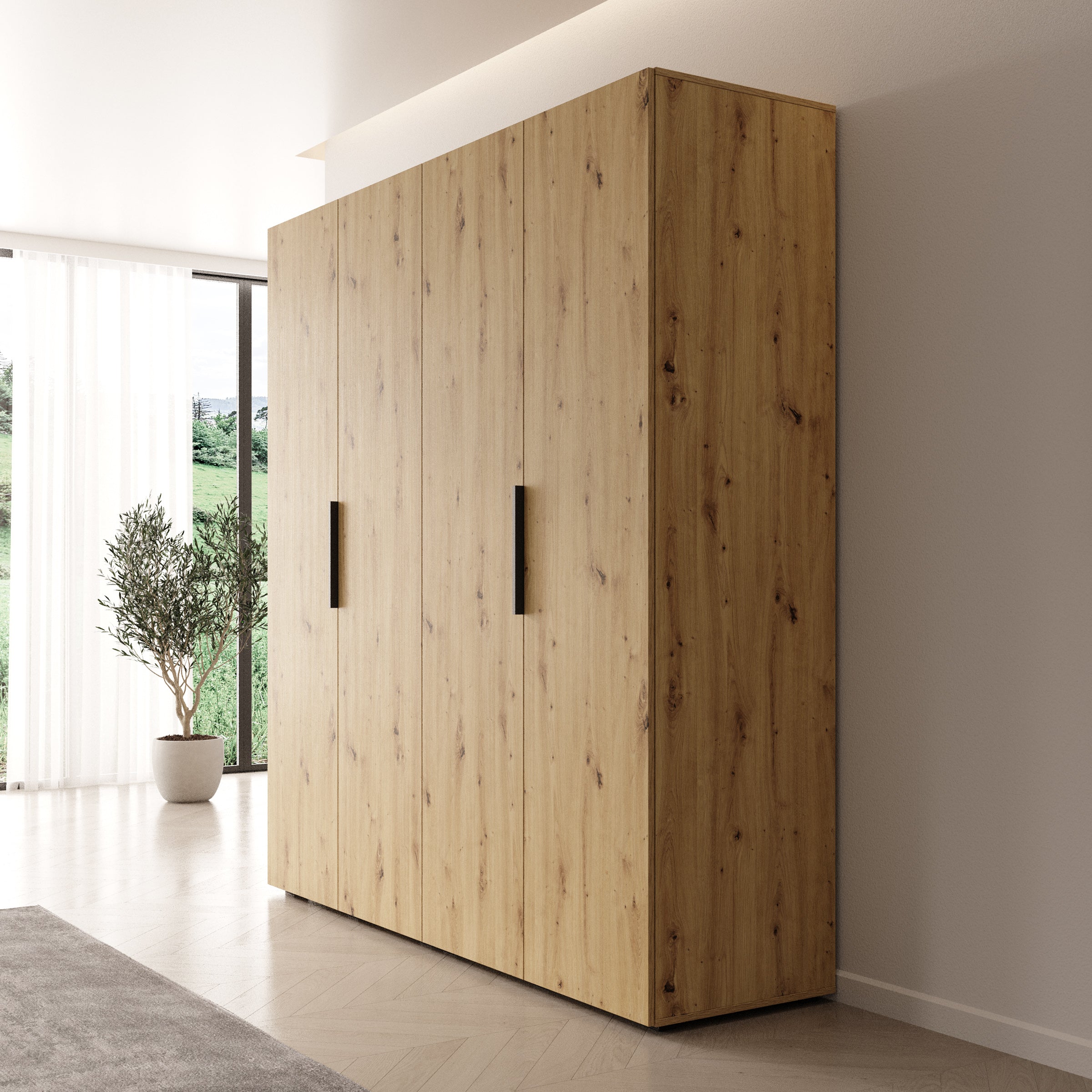 Marquesa - Kledingkast - Eiken - 200x50x202 cm