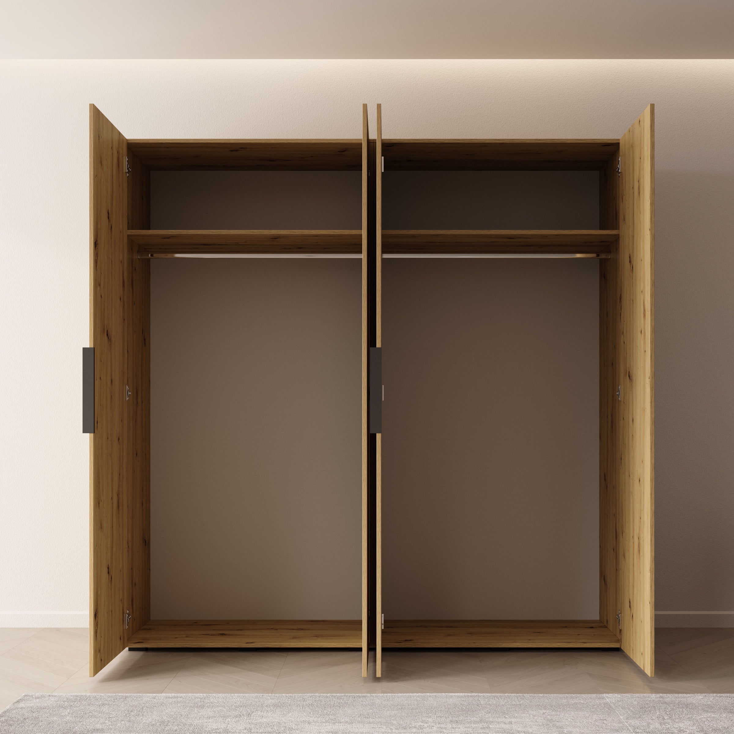 Marquesa - Kledingkast - Eiken - 200x50x202 cm