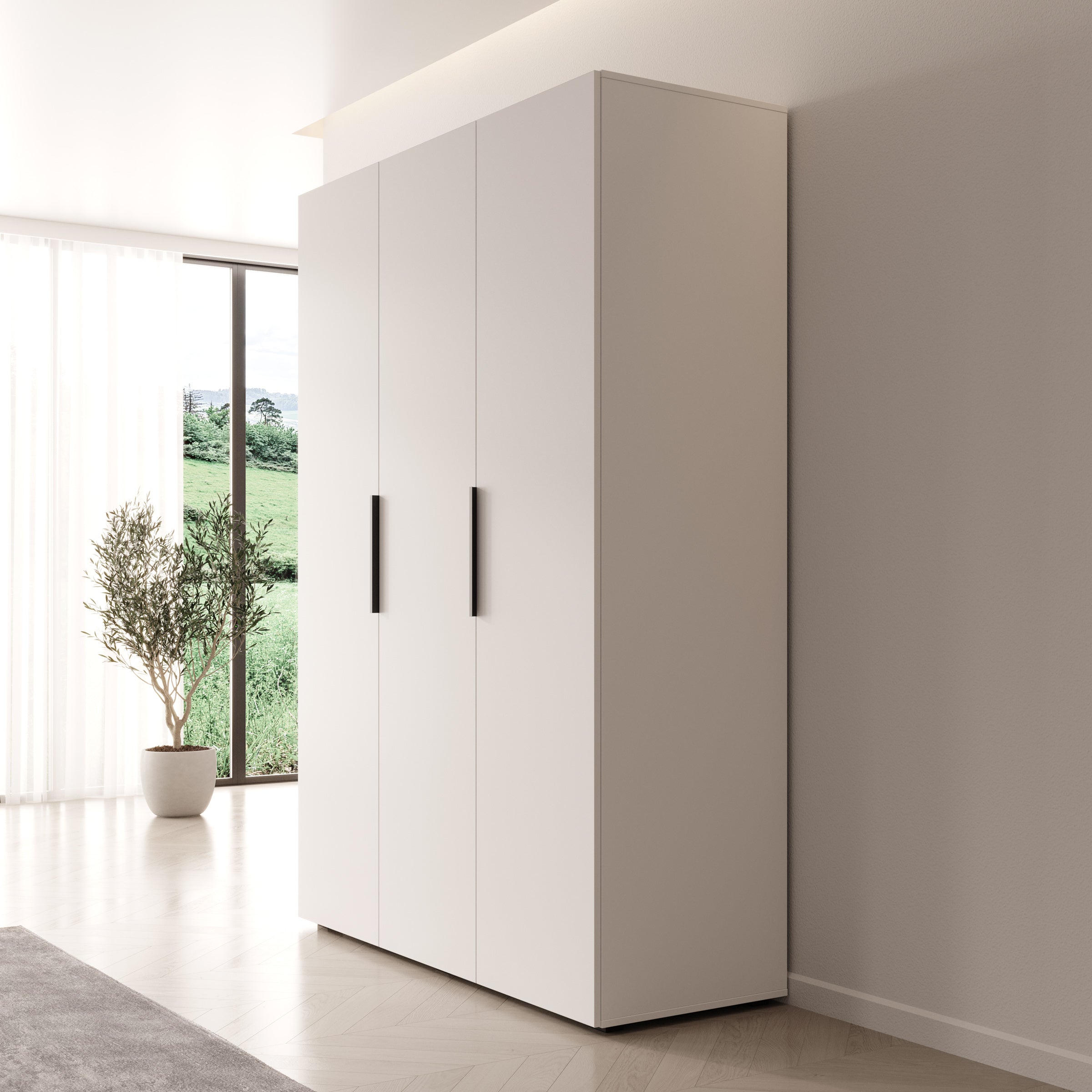 Marquesa - Kledingkast - Wit - 150x50x202 cm