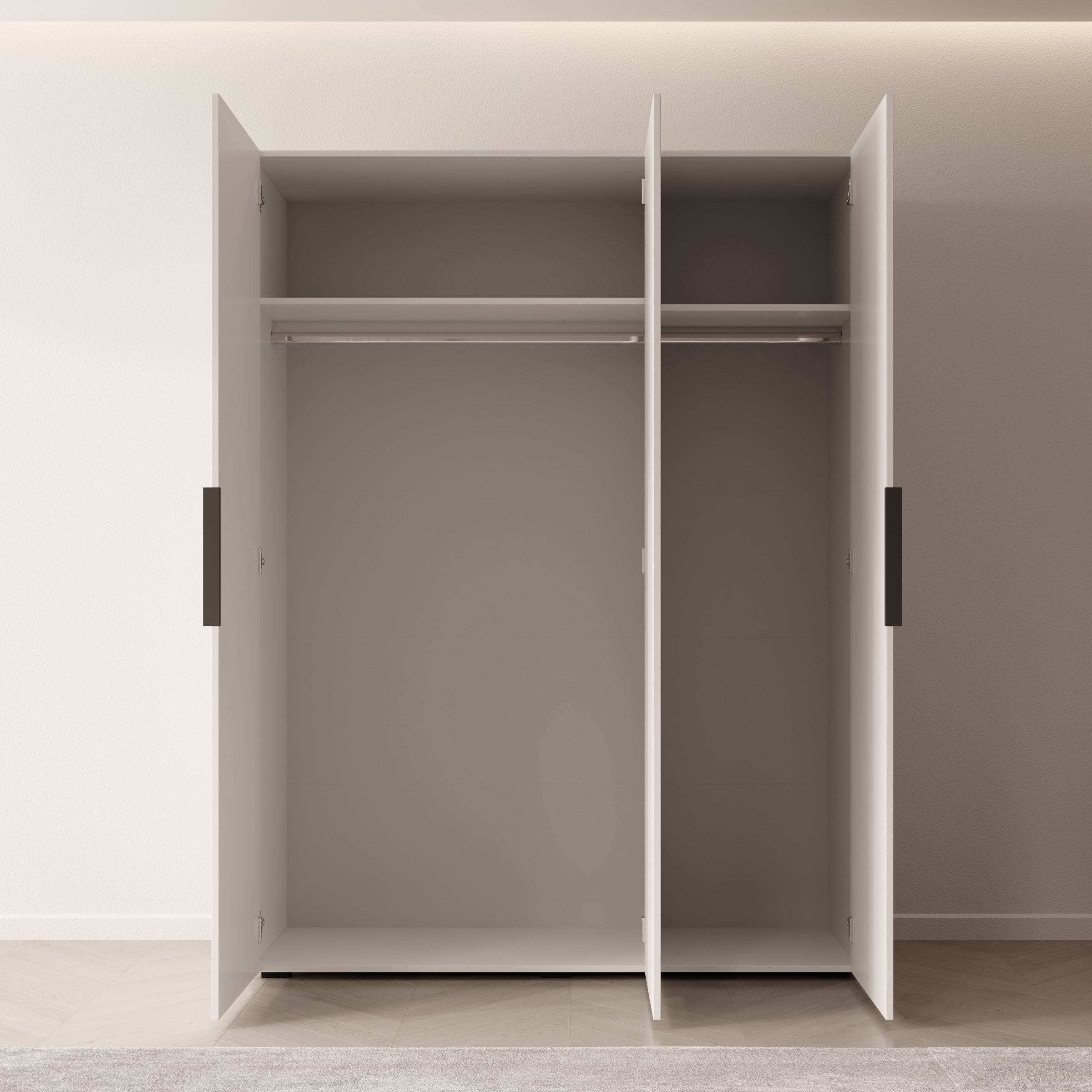 Marquesa - Kledingkast - Wit - 150x50x202 cm