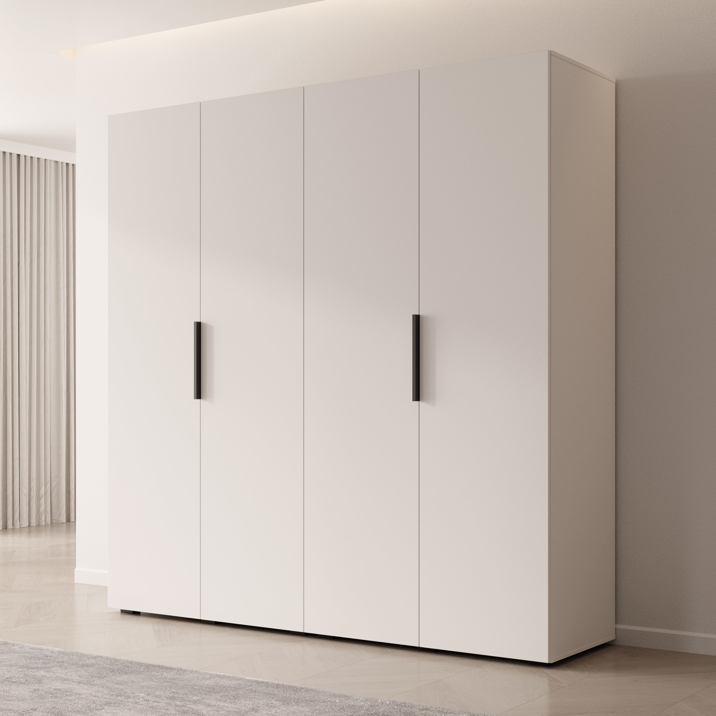 Marquesa - Kledingkast - Wit - 200x50x202 cm