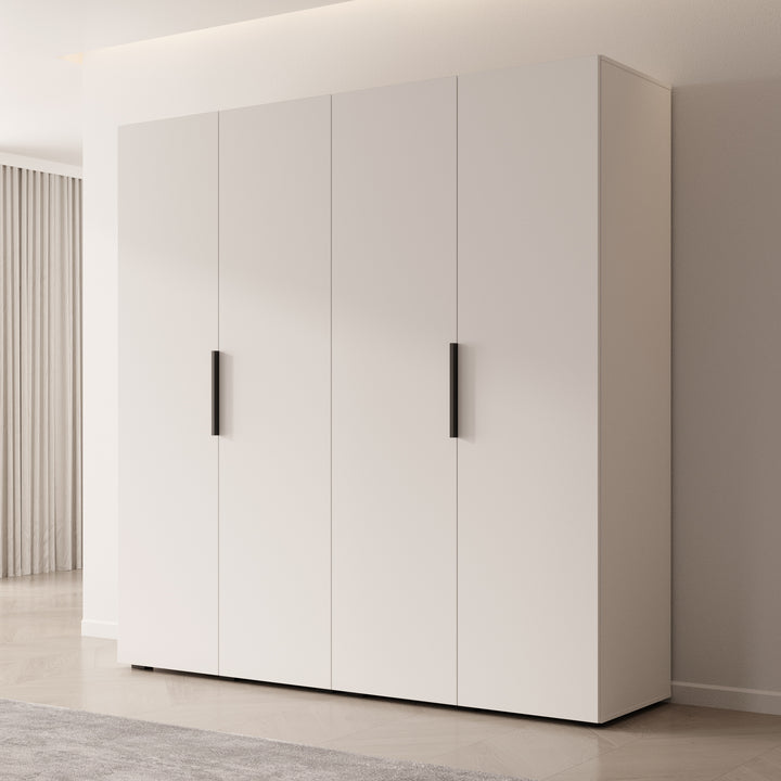 Marquesa - Kledingkast - Wit - 200x50x202 cm