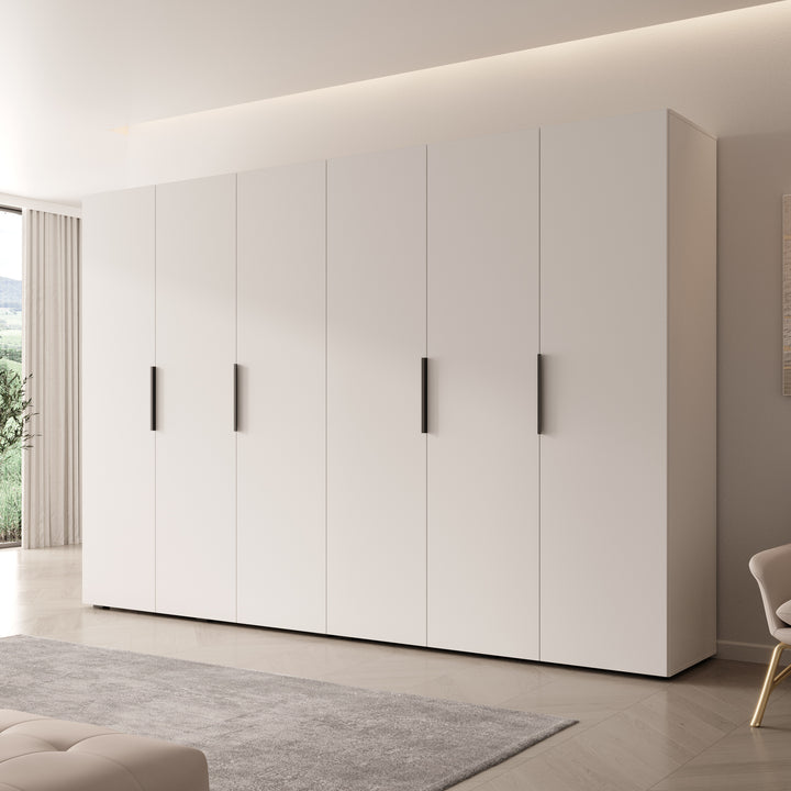 Marquesa - Kledingkast - Wit - 300x50x202 cm