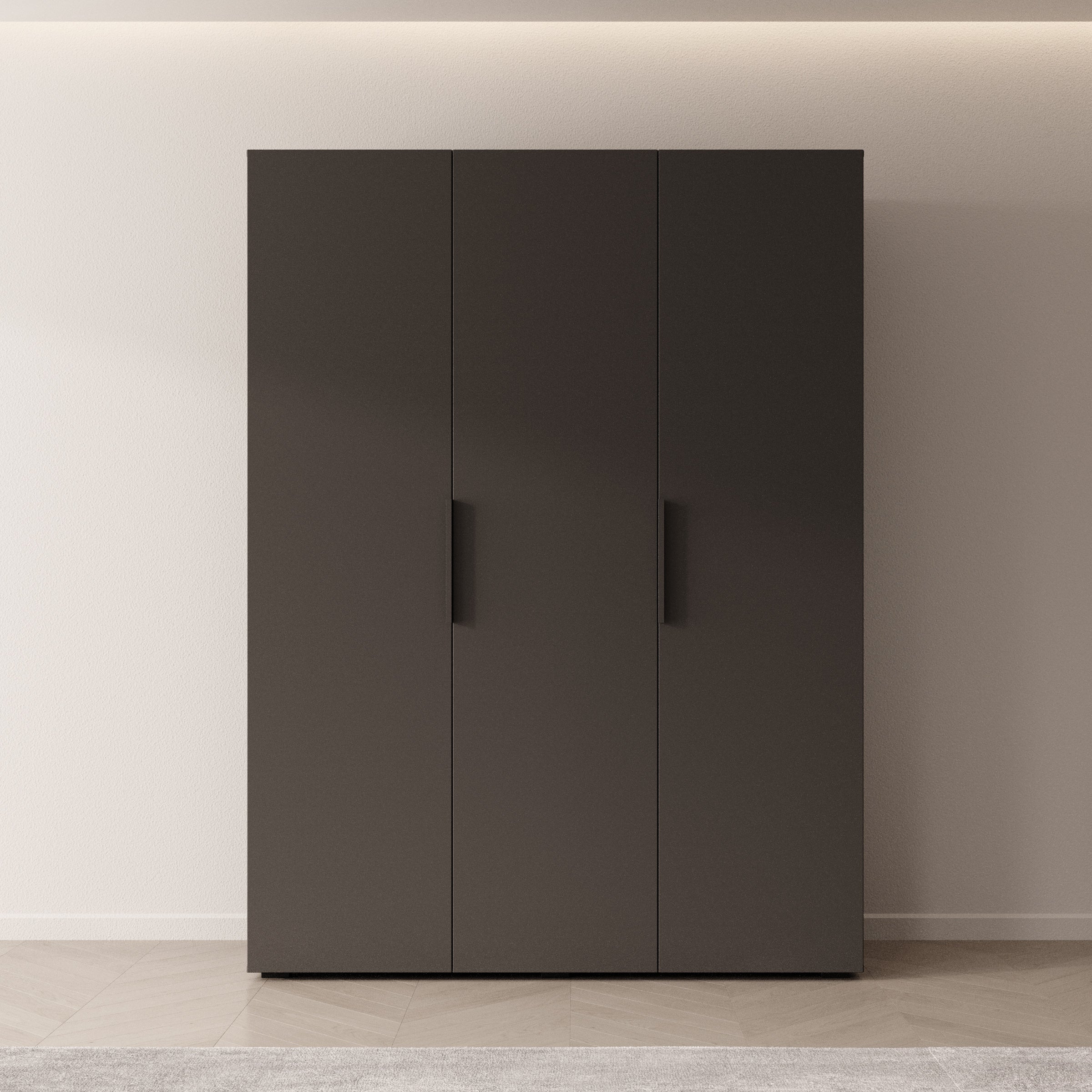 Marquesa - Kledingkast - Zwart - 150x50x202 cm