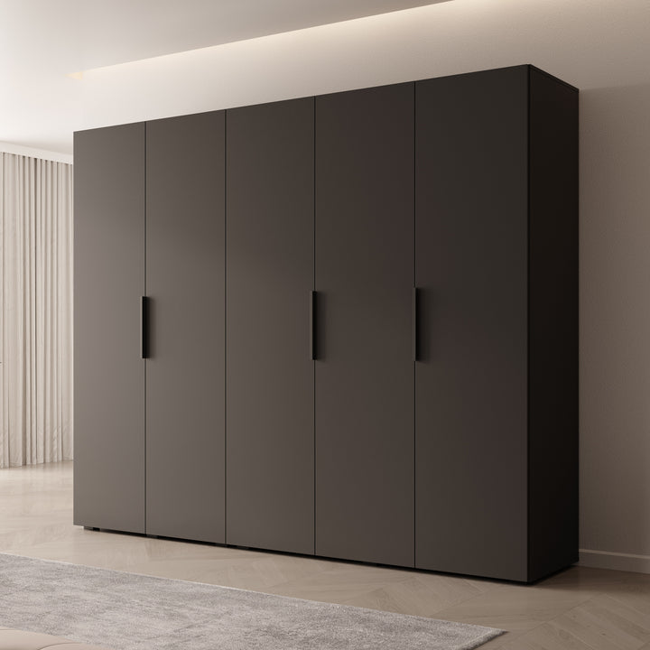 Marquesa - Kledingkast - Zwart - 250x50x202 cm
