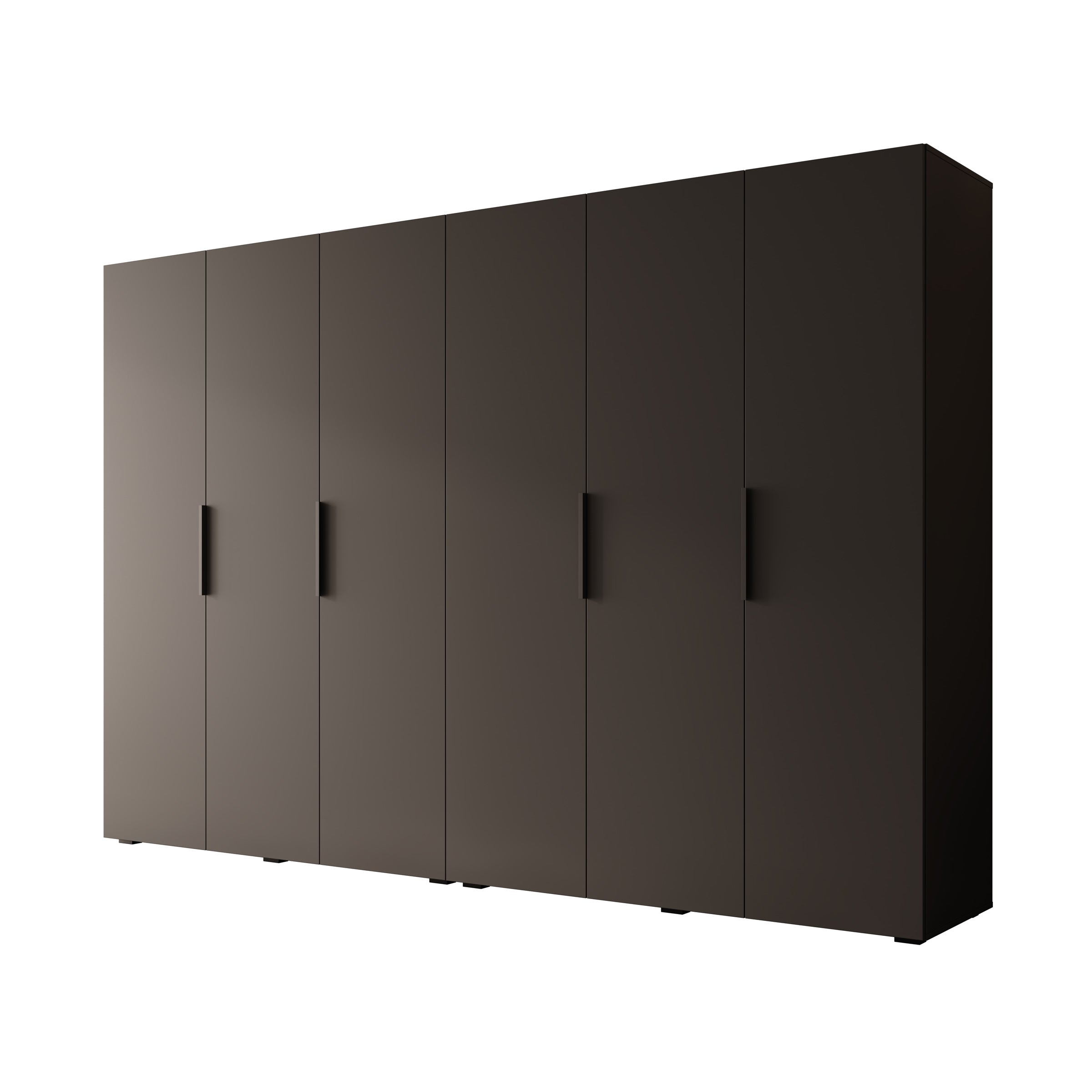 Marquesa - Kledingkast - Zwart - 300x50x202 cm