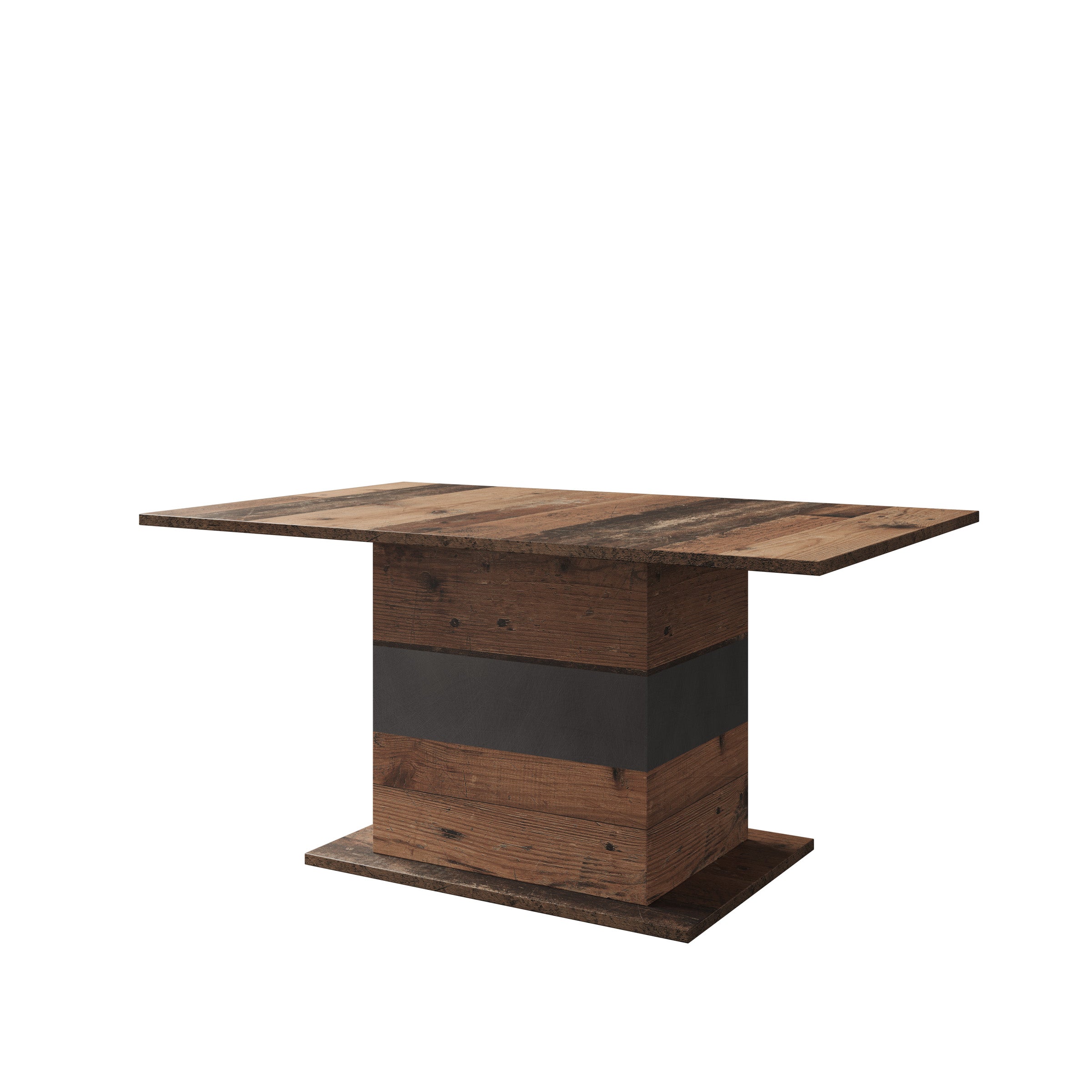 Maxx - Eetkamertafel - Donker eikenpatroon/Grijs - 101x49x67 cm