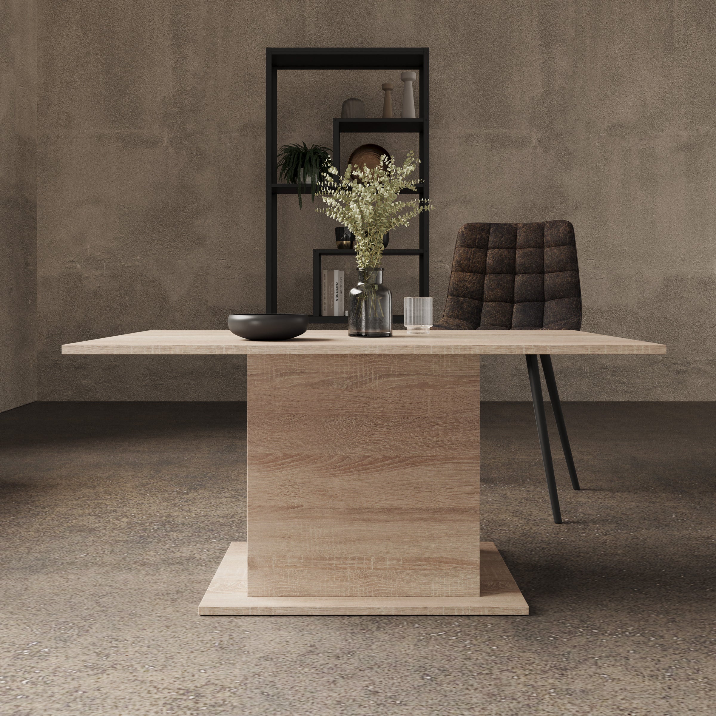 Maxx - Eetkamertafel - Licht eikenpatroon - 101x49x67 cm