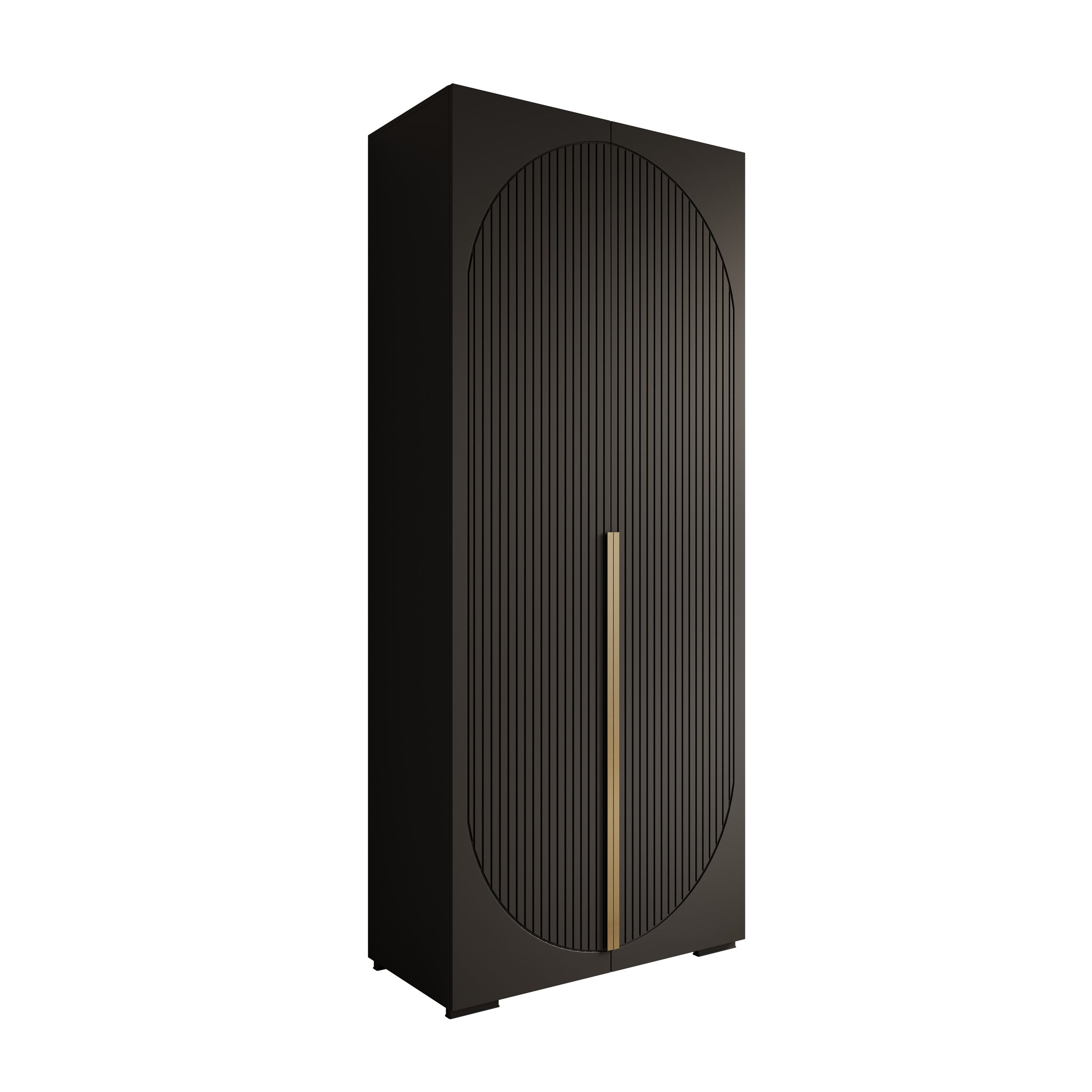 Mayfair - Kledingkast 2-deurs - Zwart - 100x47x237 cm